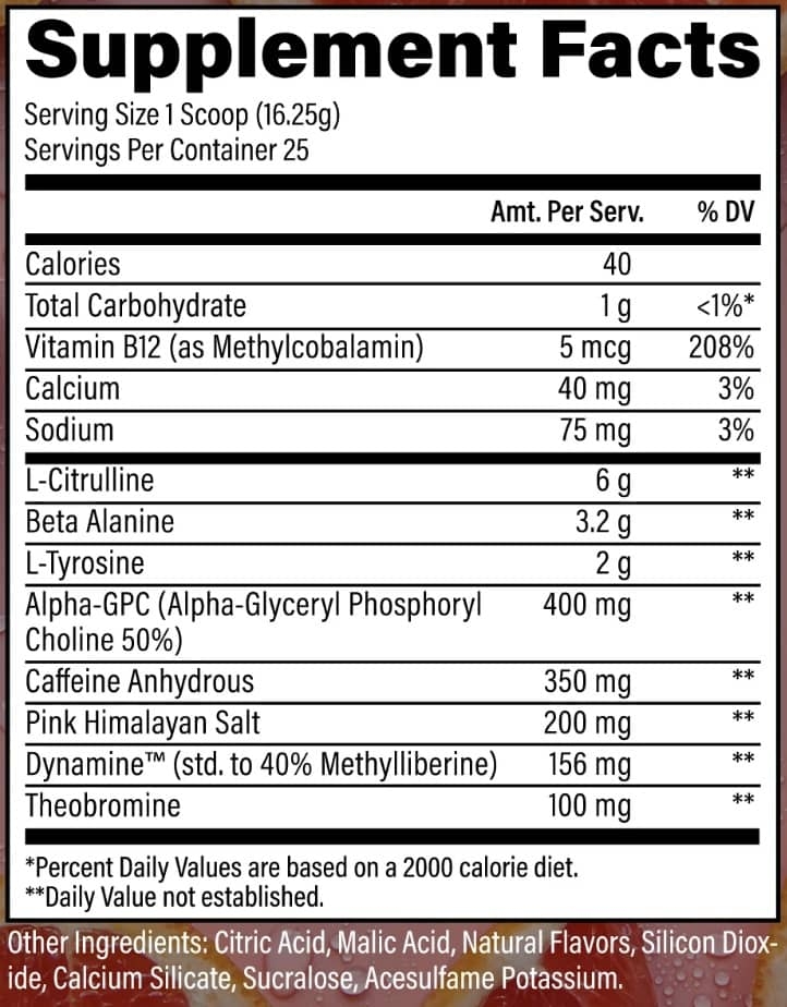 BUM Essential Charged Pre-Workout 25 servicios