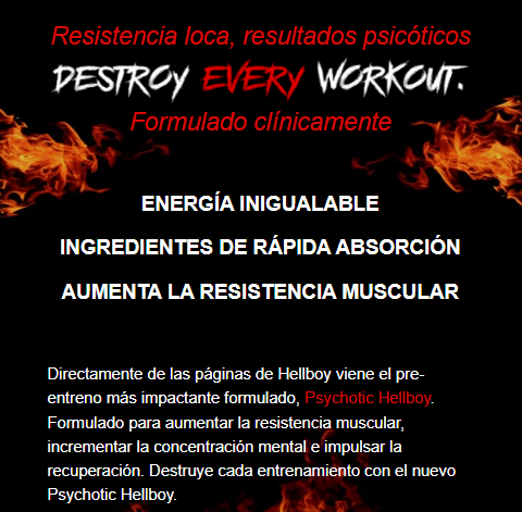 Psychotic Hellboy Pre-Entreno 35 servicios