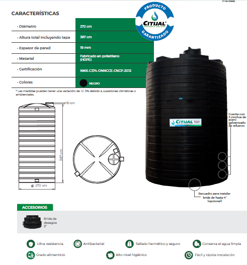 Tanque 20,000 Litros 