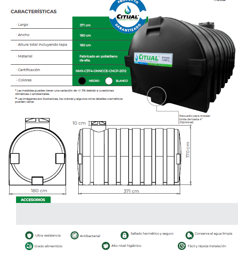 Tanque Pipa 7,000 Litros 
