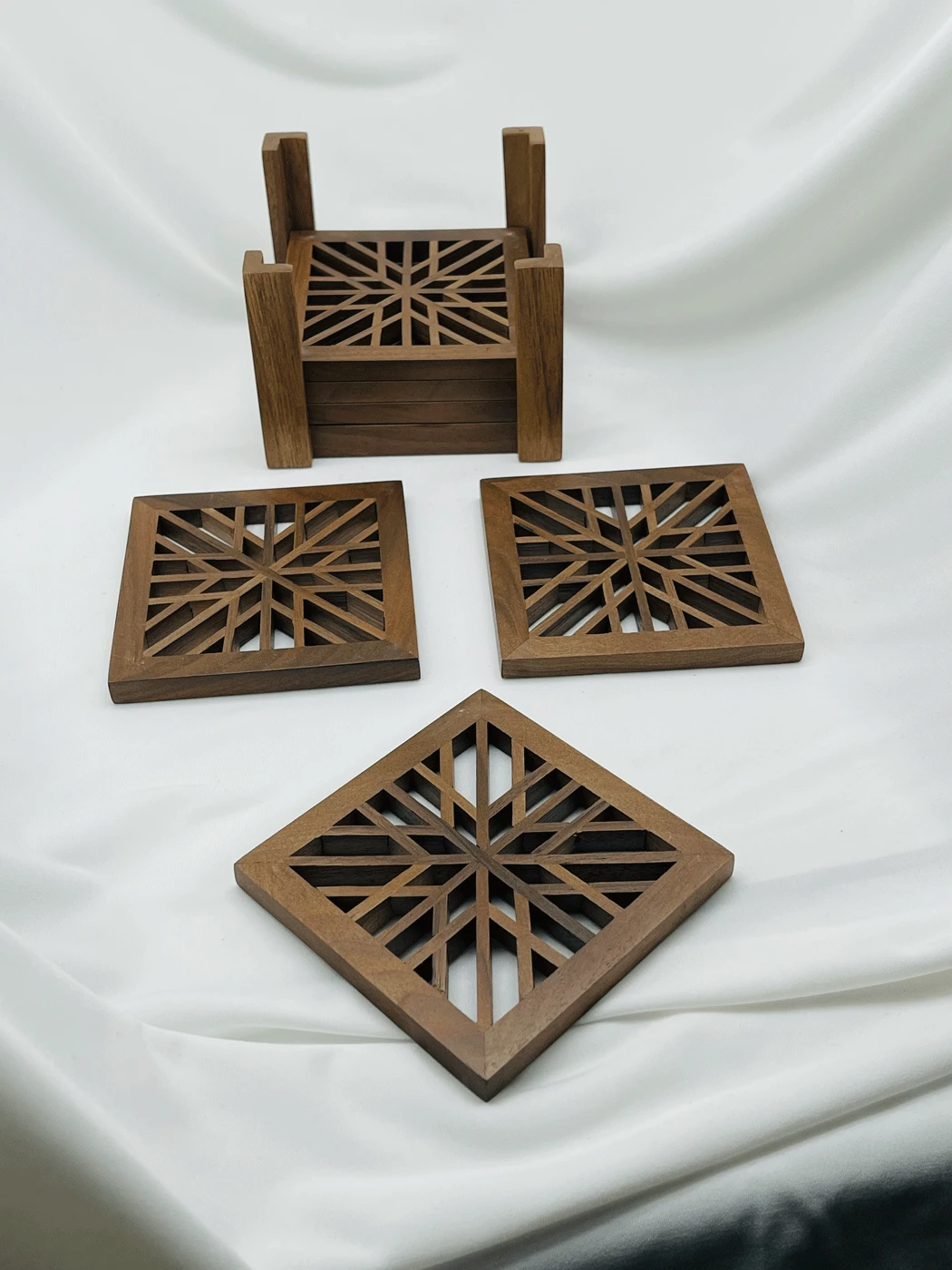 Untersetzer-Set aus Holz