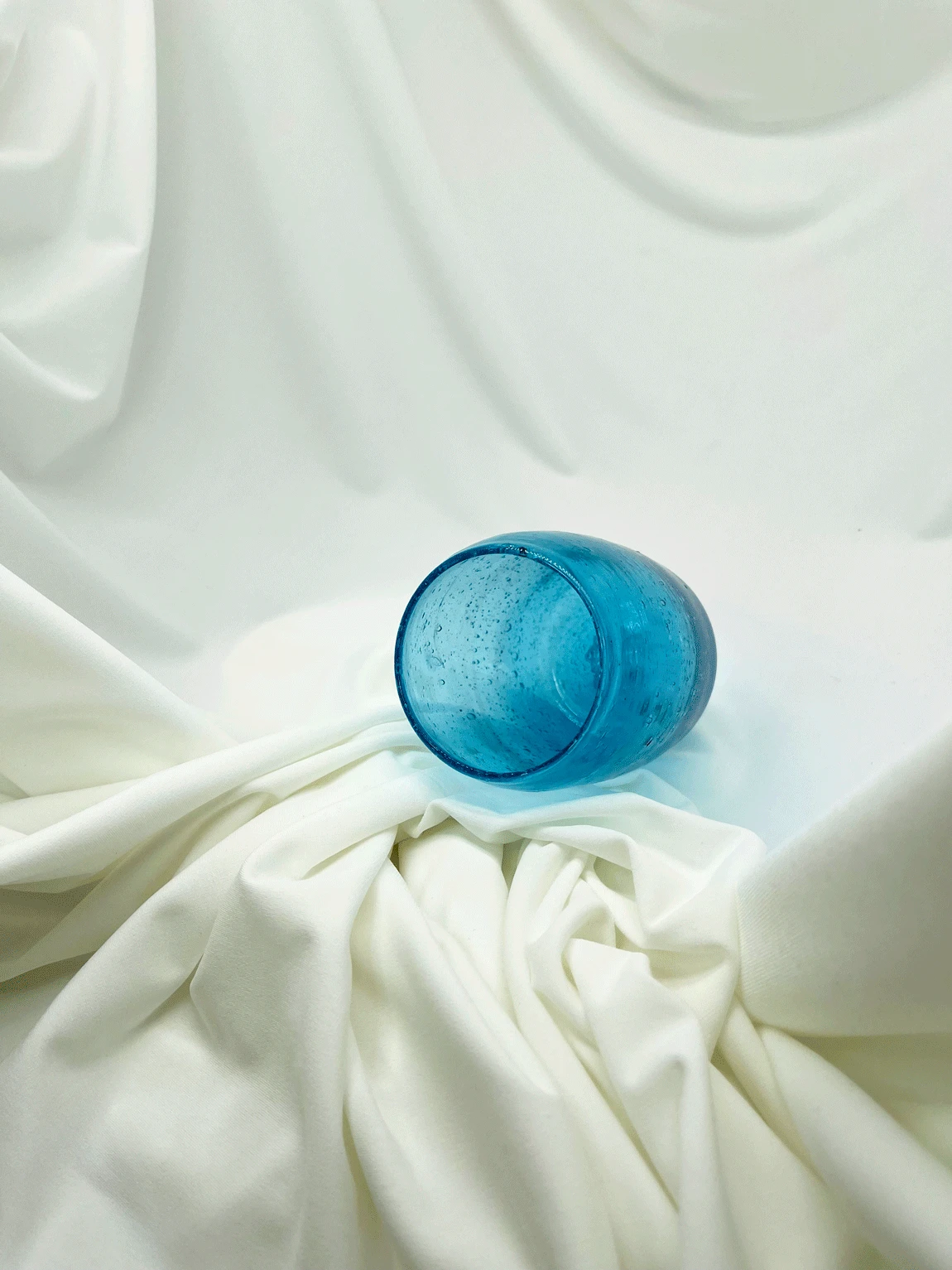 Türkisfarbene Glasbecher | Sechser-Set