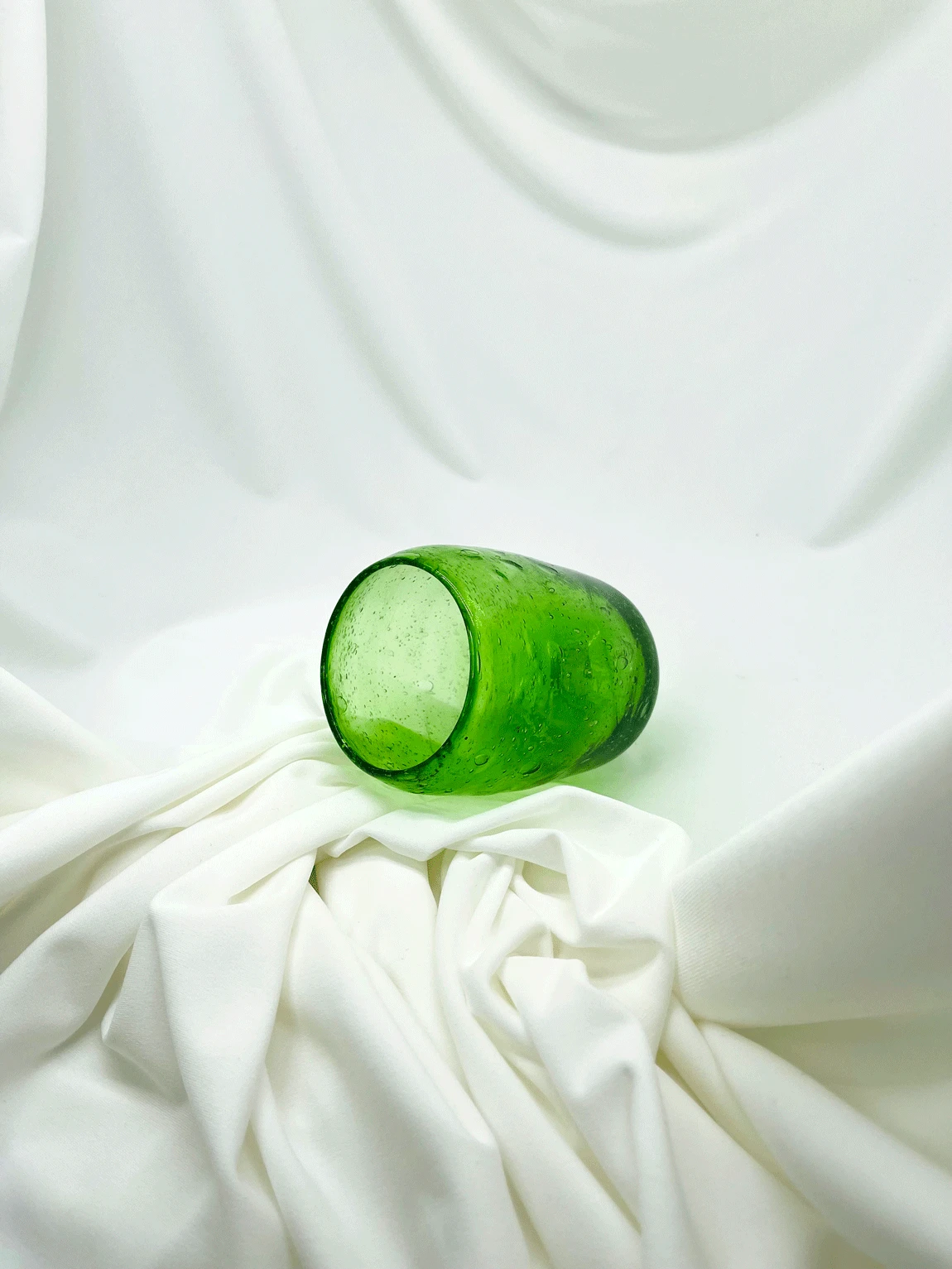 Grüne Glasbecher | Sechser-Set