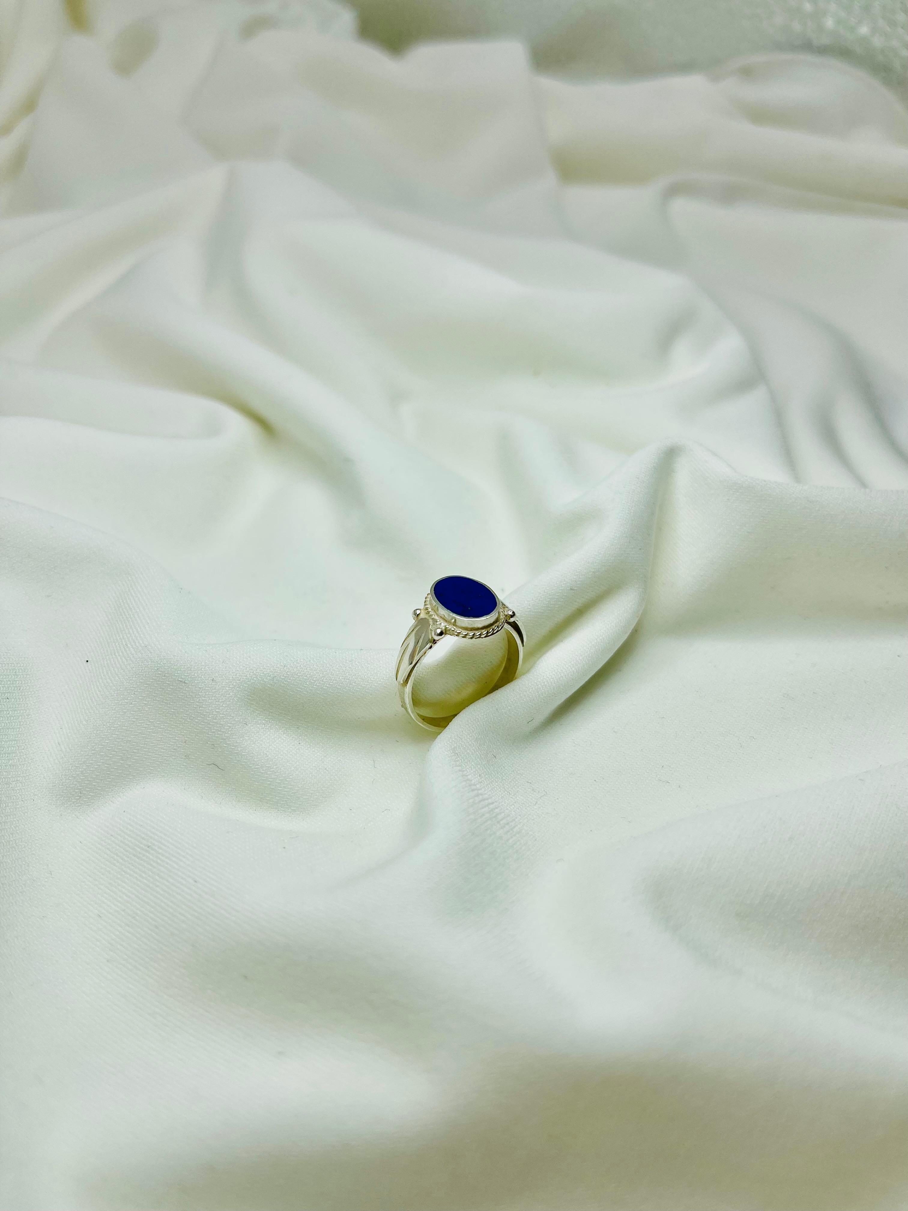 Silver Ring with Gemstone