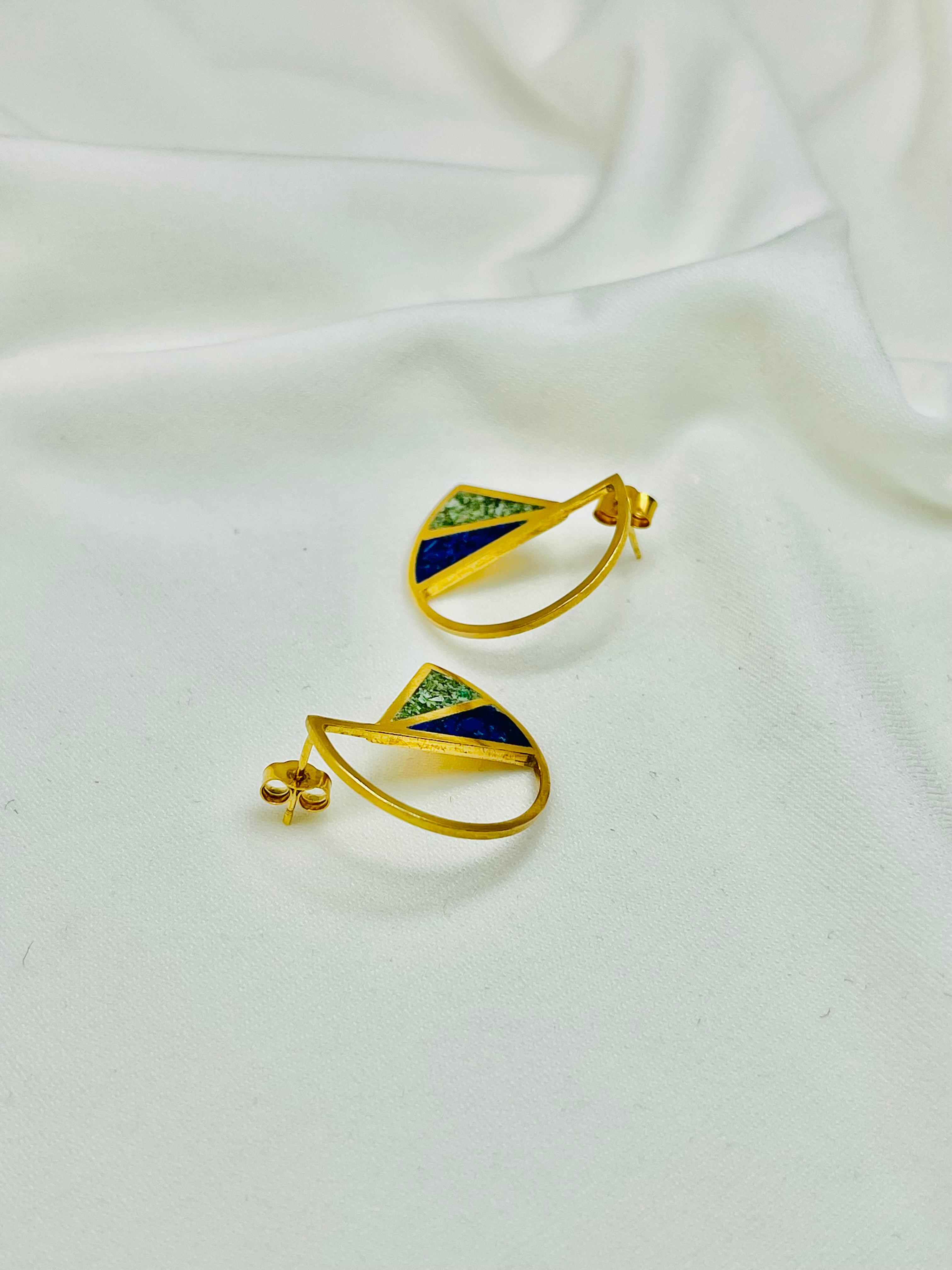 Samira Ohrringe Goldplat