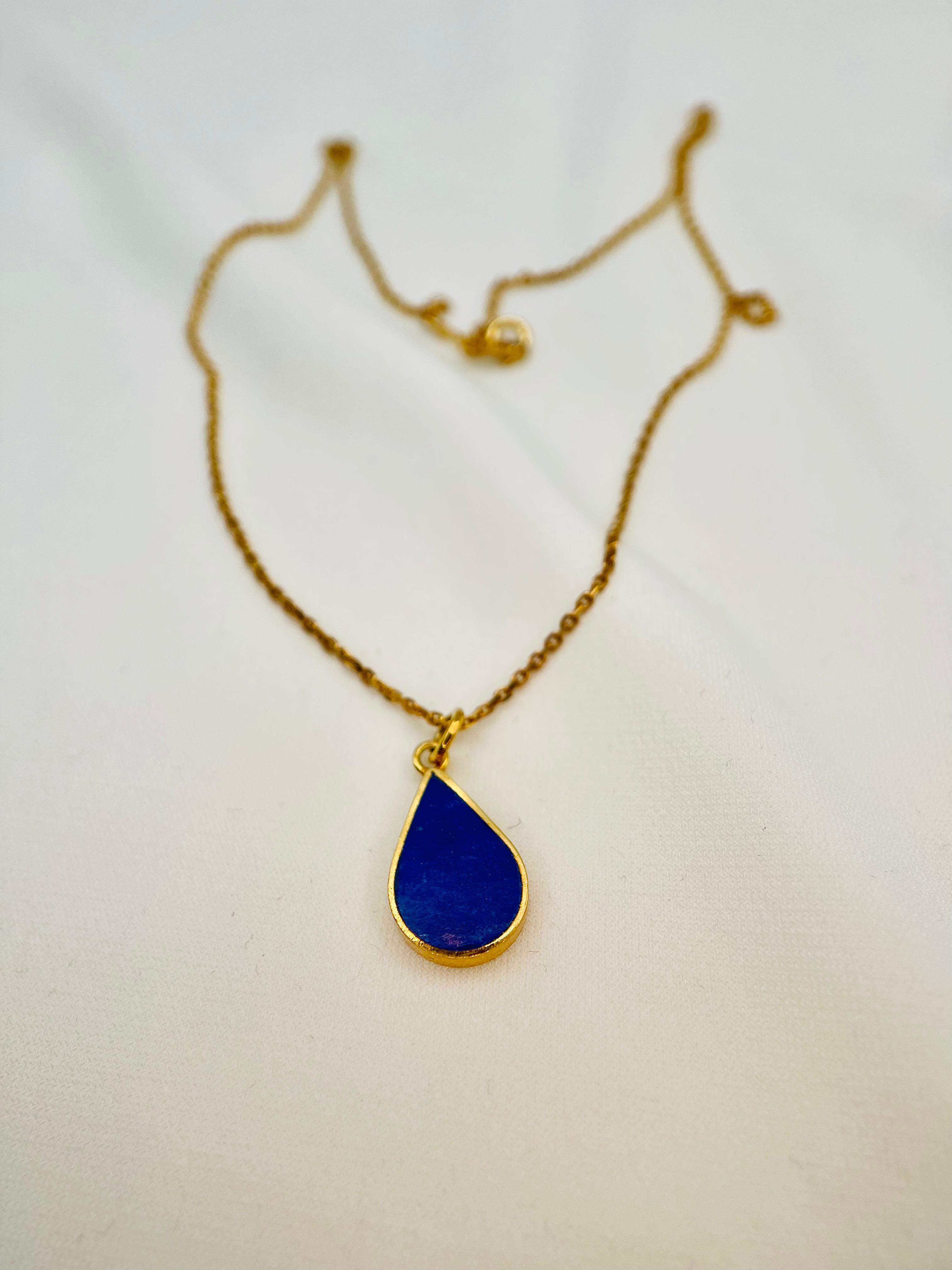 Chasma Lapis Tropfen Pendant