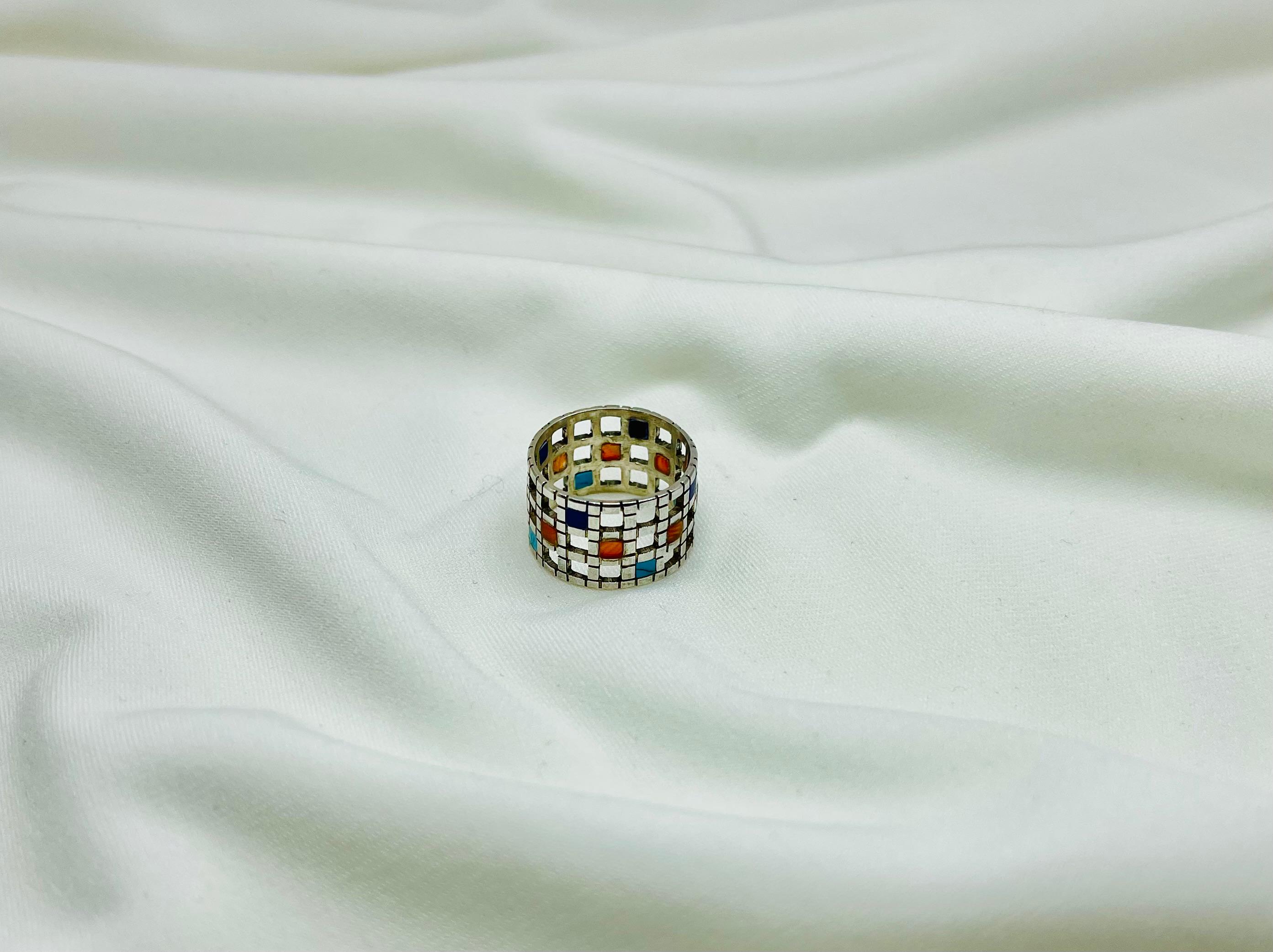Mosaikmuster Ring
