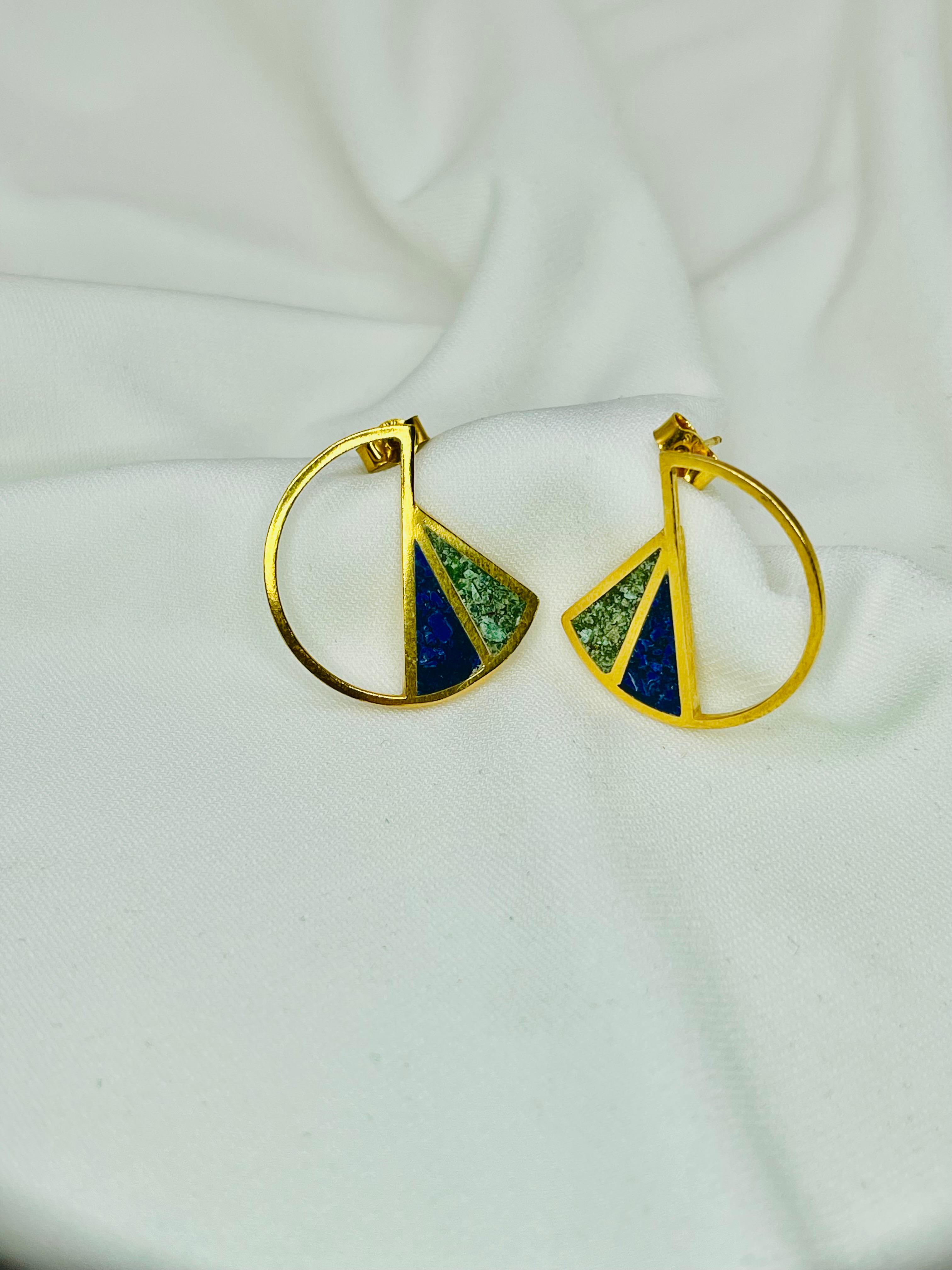 Samira Ohrringe Goldplat