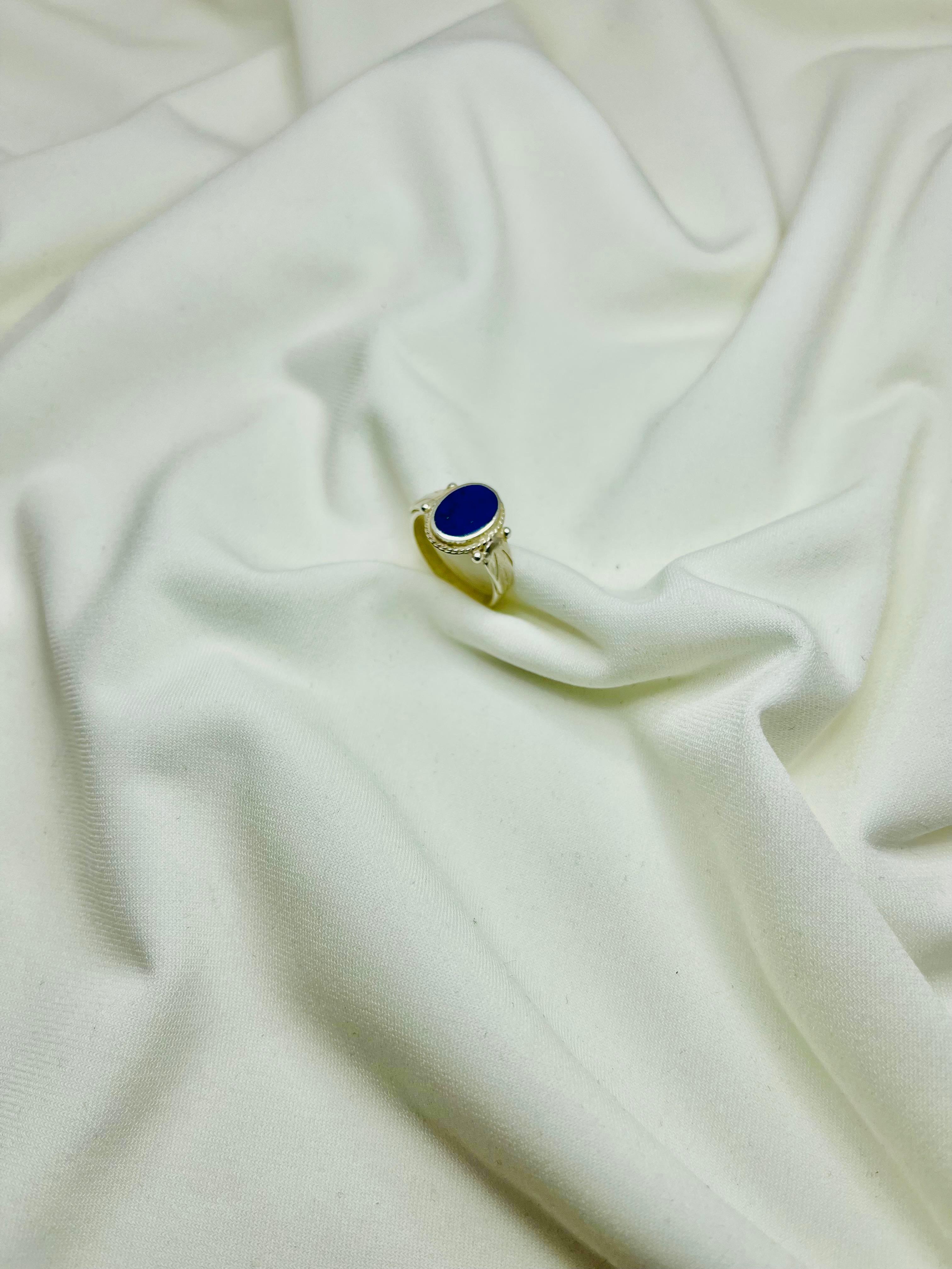 Silver Ring with Gemstone