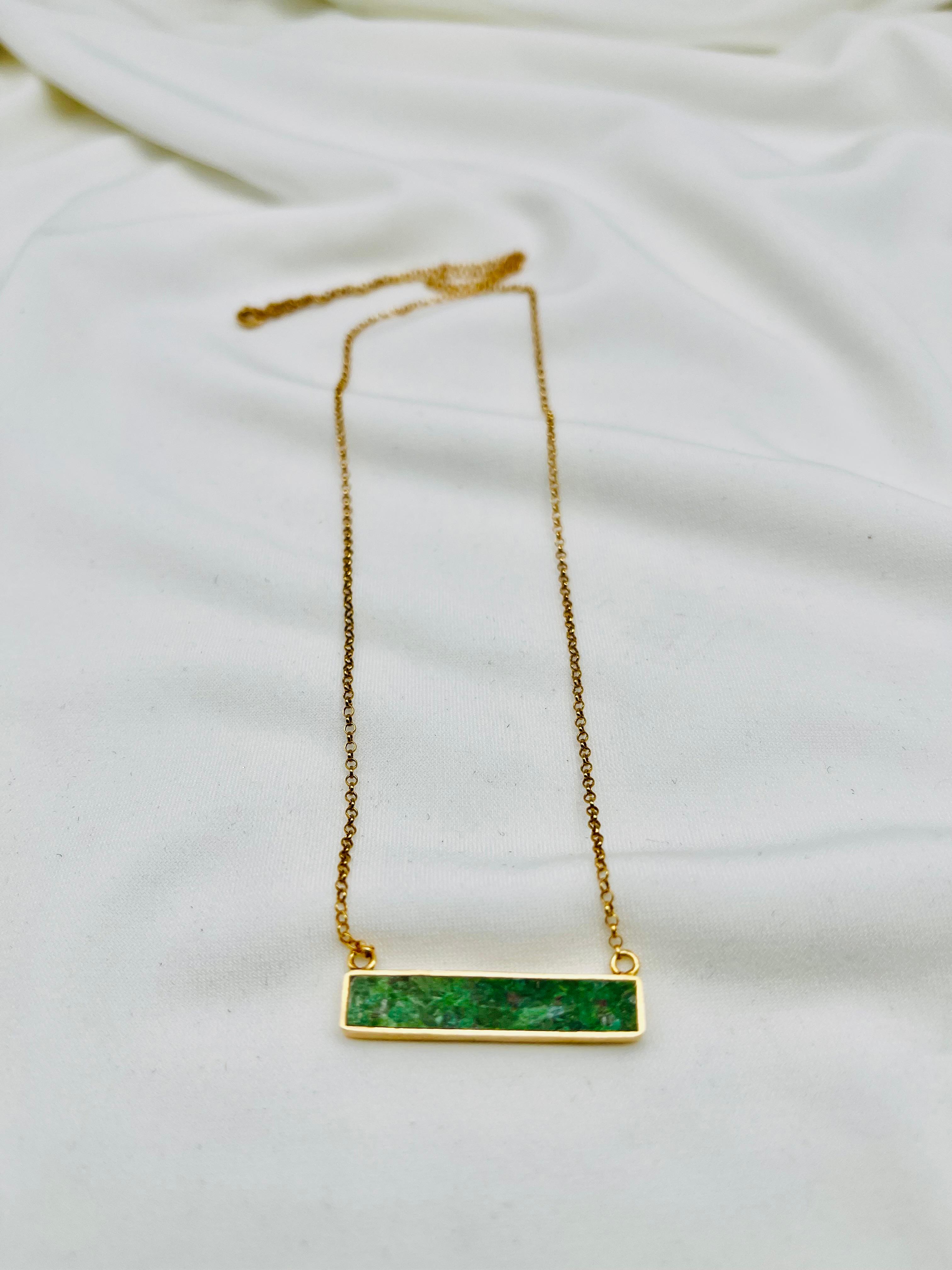 Hewn Türkis Halskette