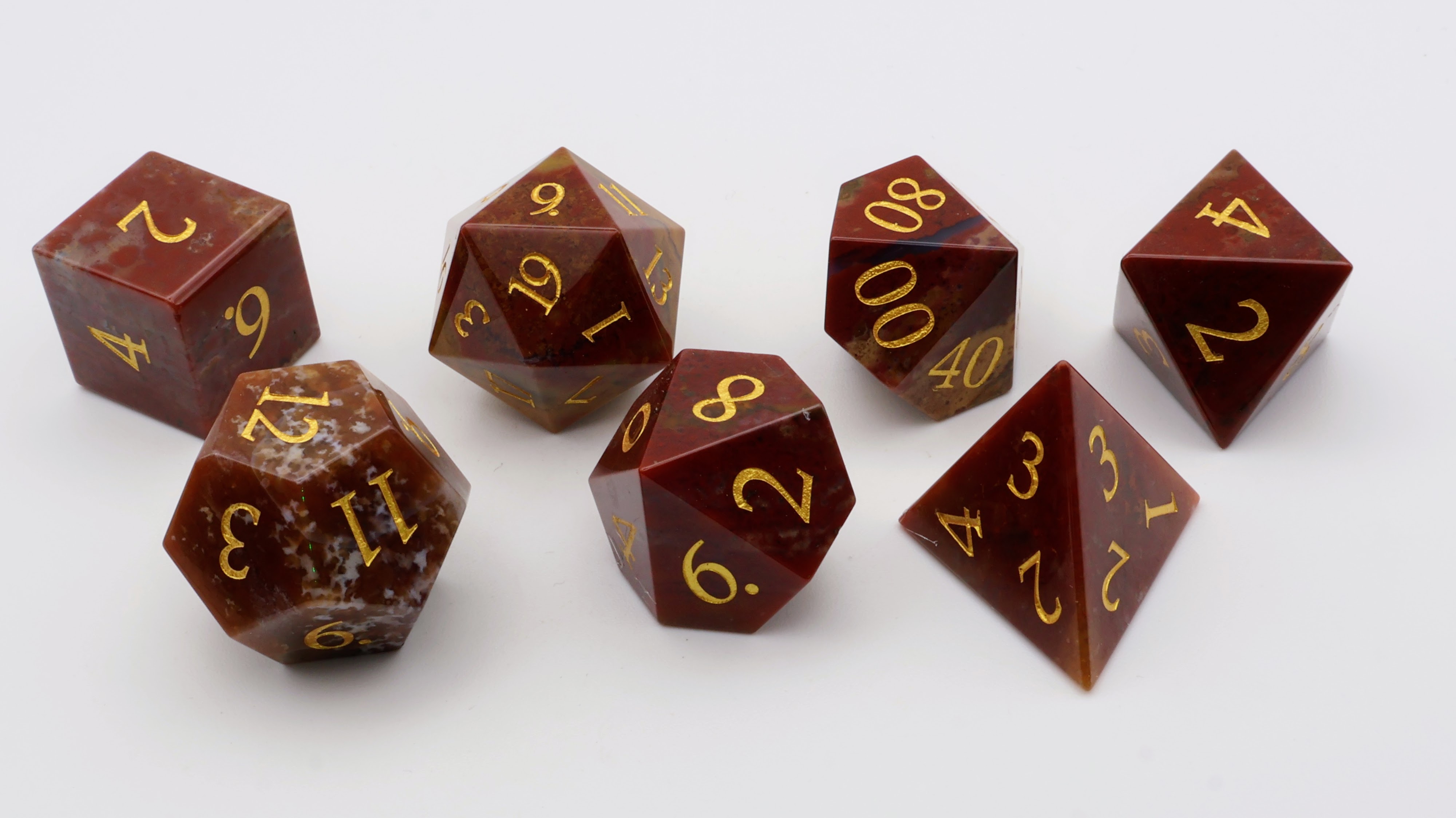 Dragon Blood Jasper Gemstone Dice