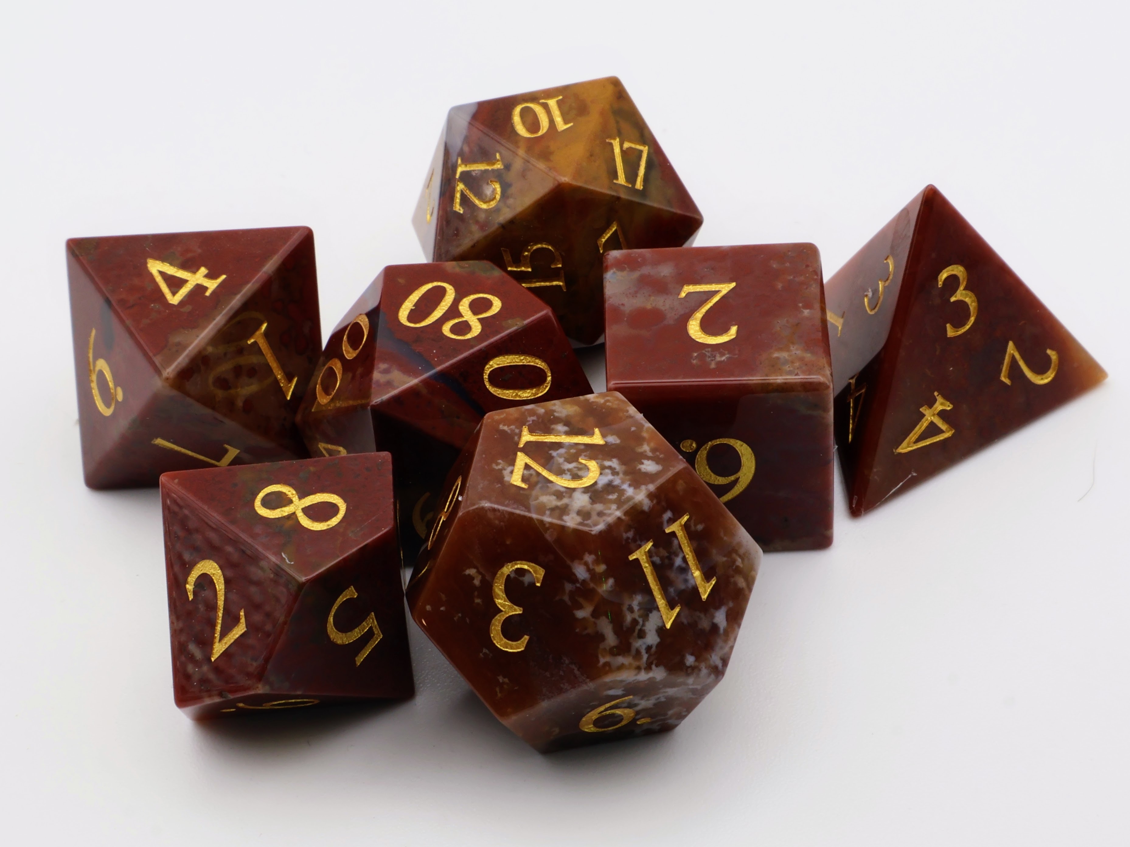Dragon Blood Jasper Gemstone Dice