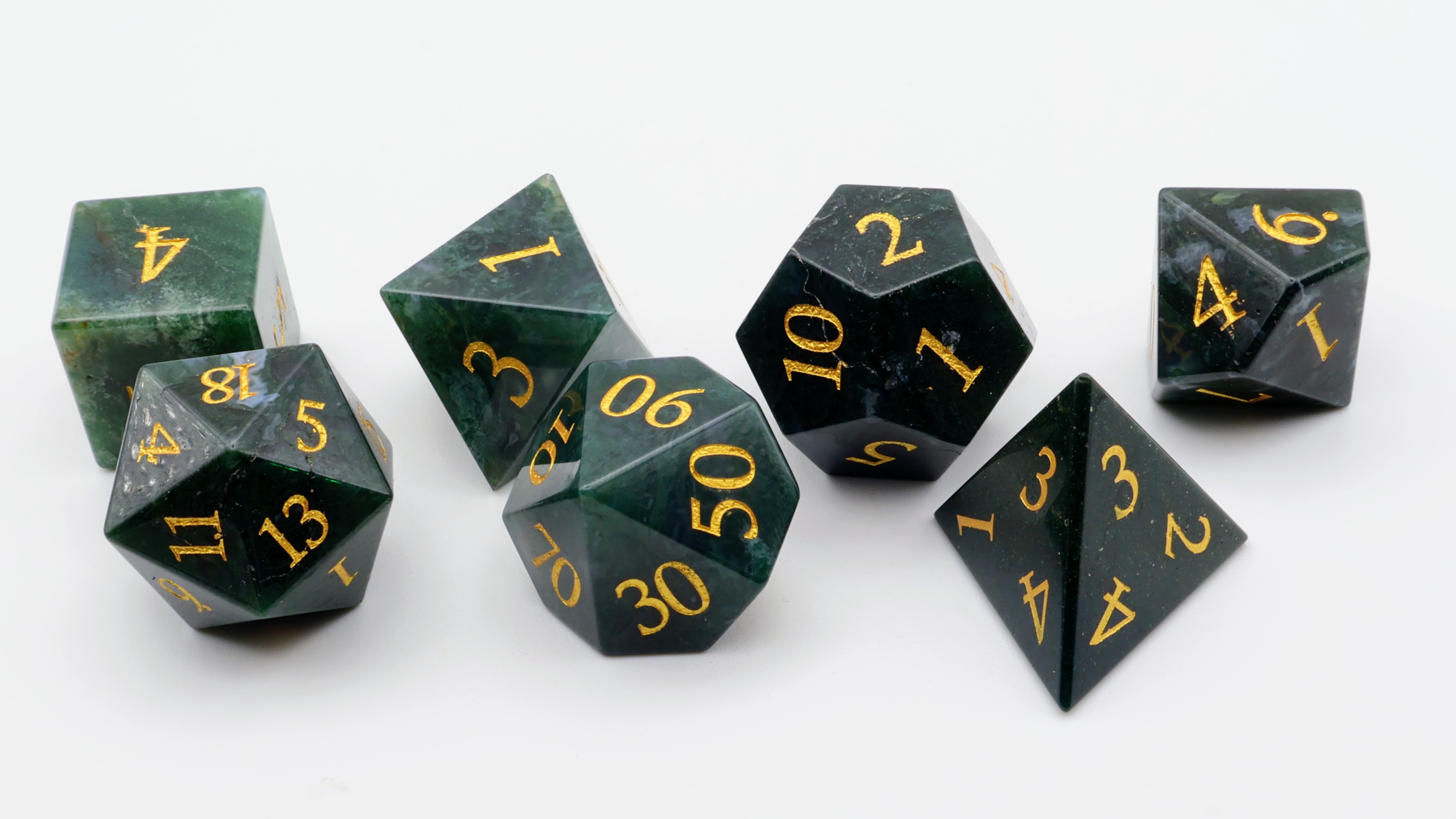 Aquatic Agate Gemstone Dice