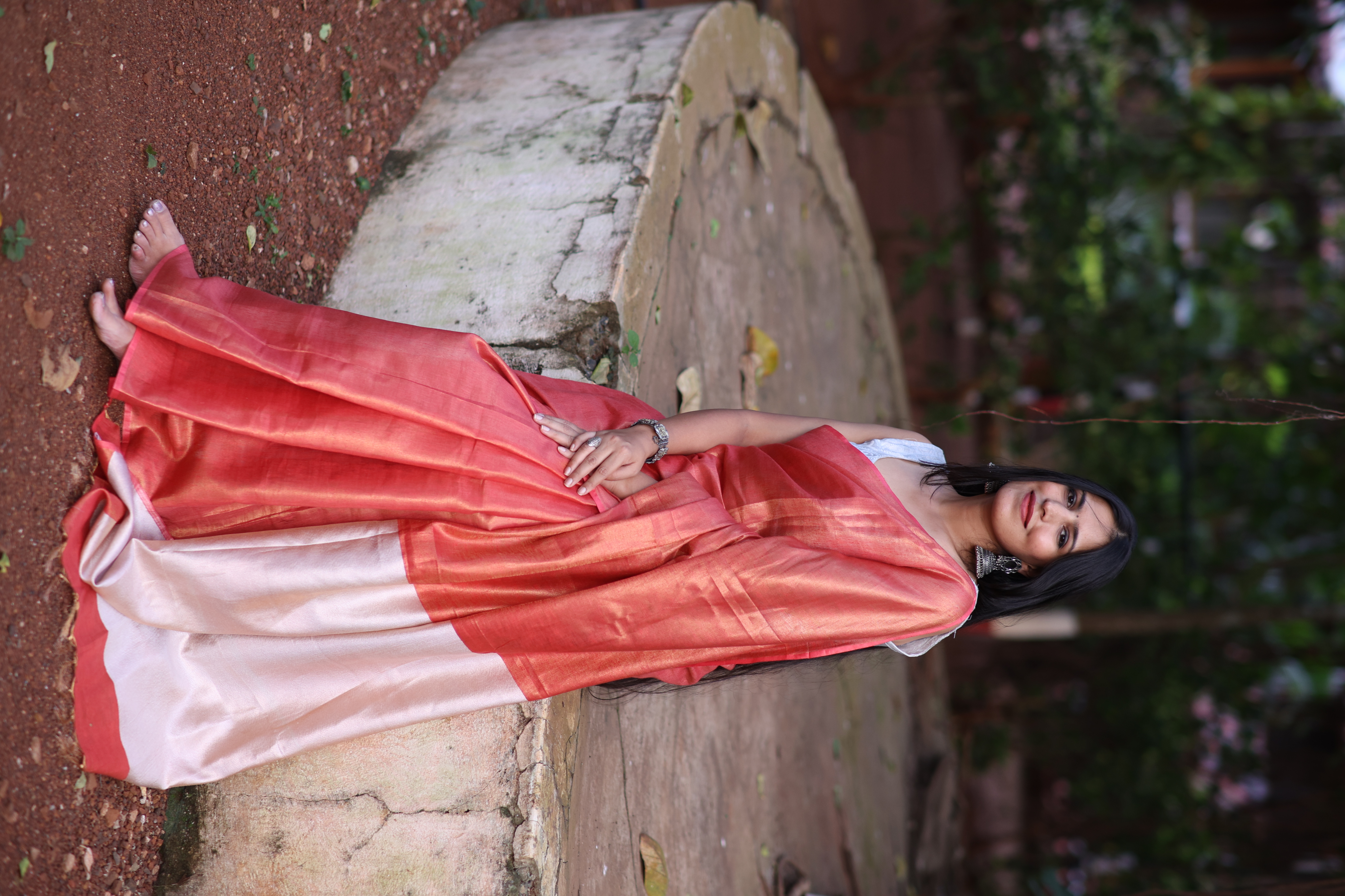 Tissue Linen Saree