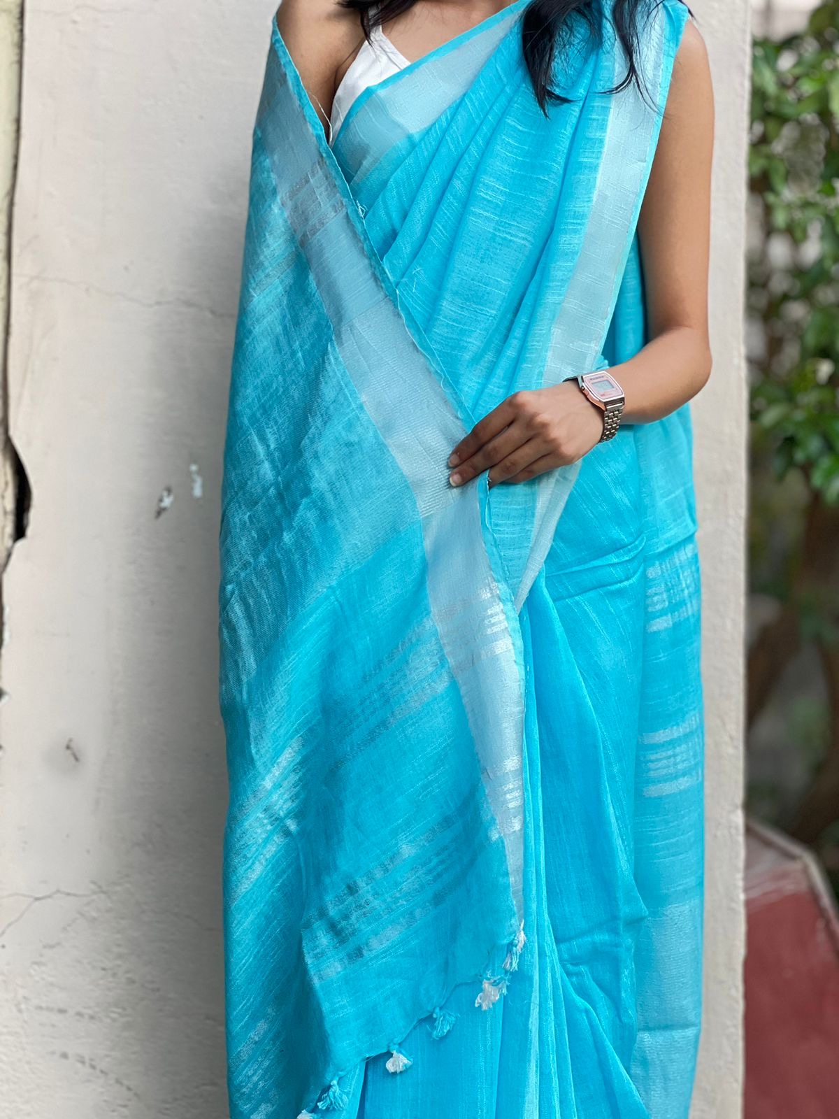 Linen Saree
