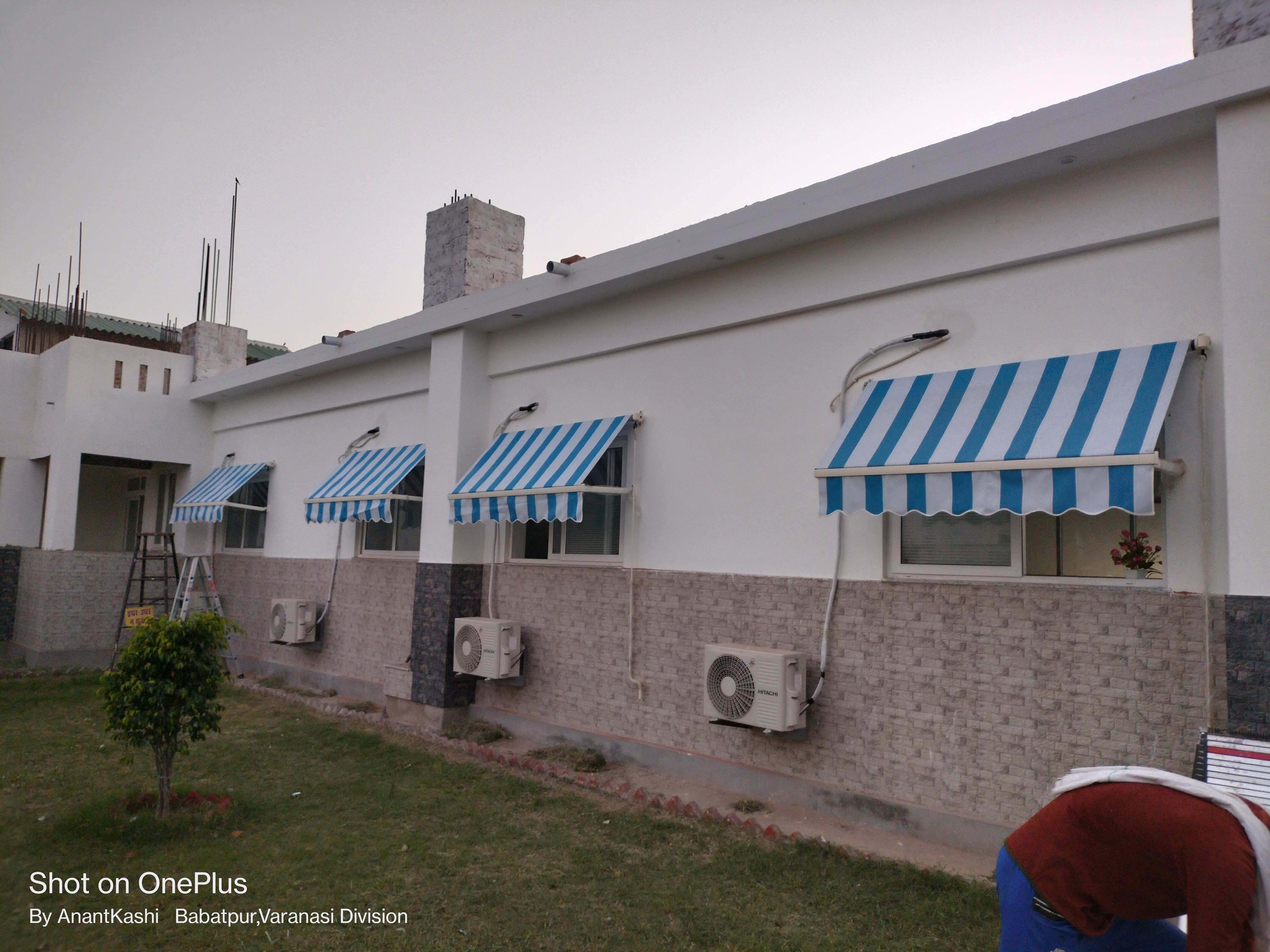 Window Awning Arm supported