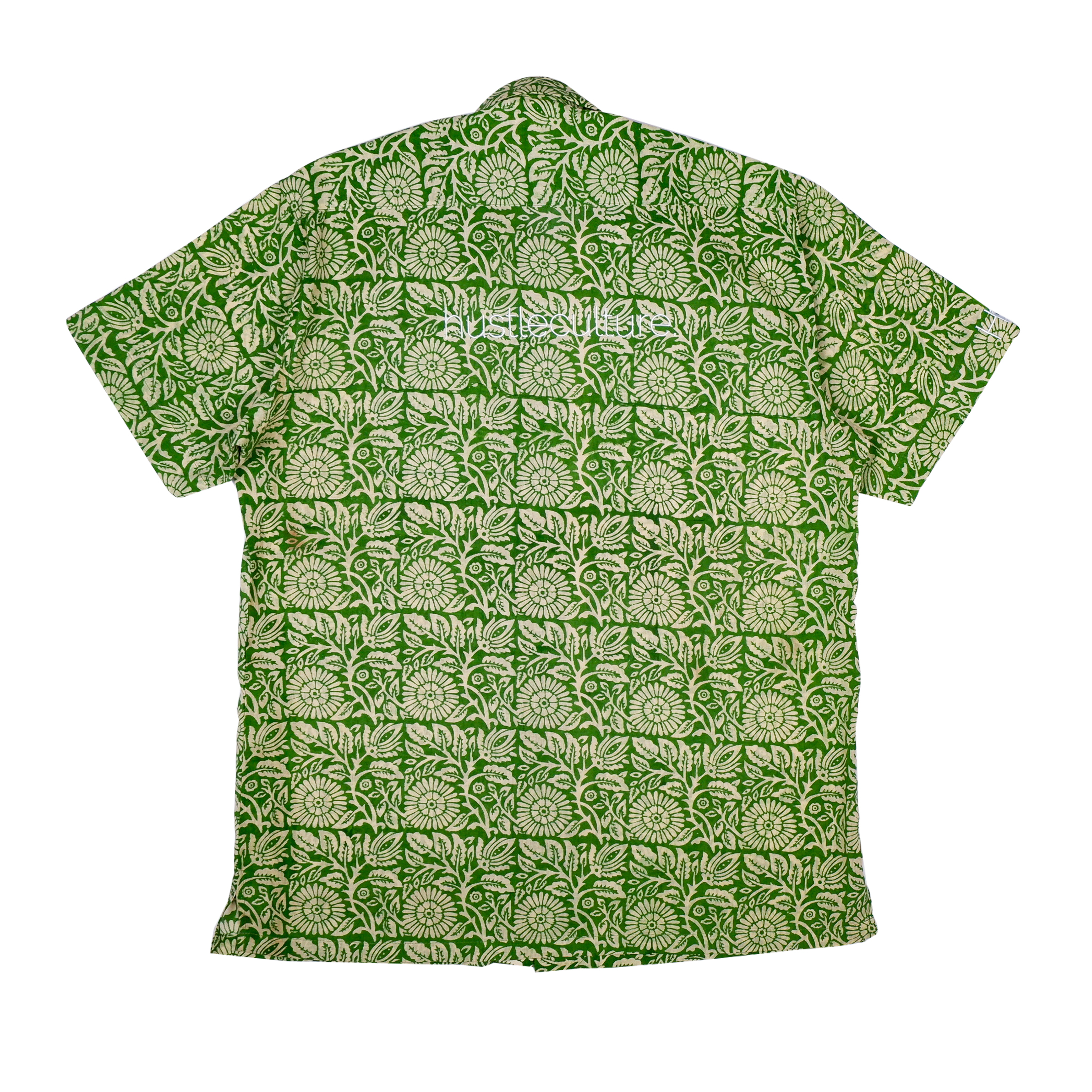 Green Geometric Flower