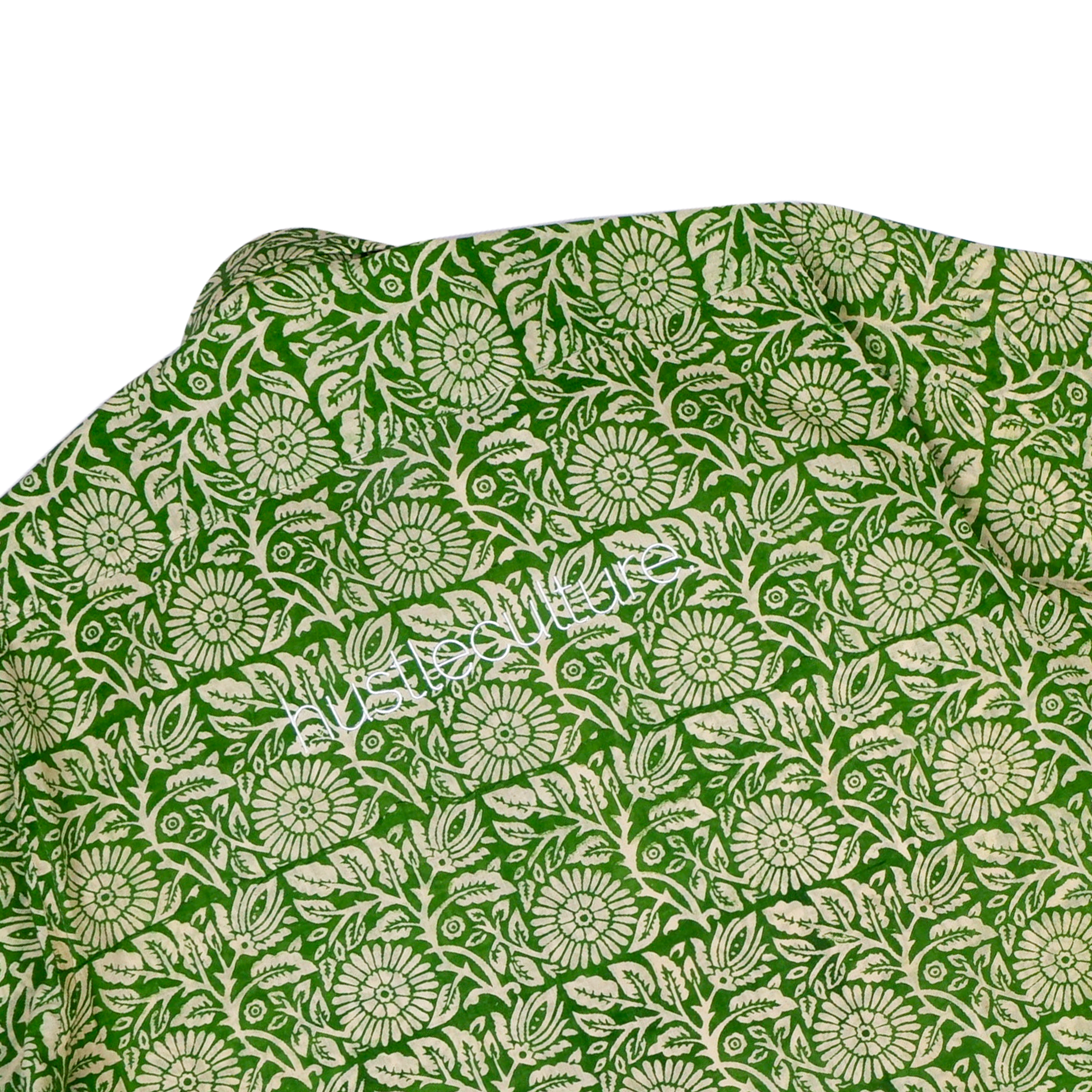 Green Geometric Flower