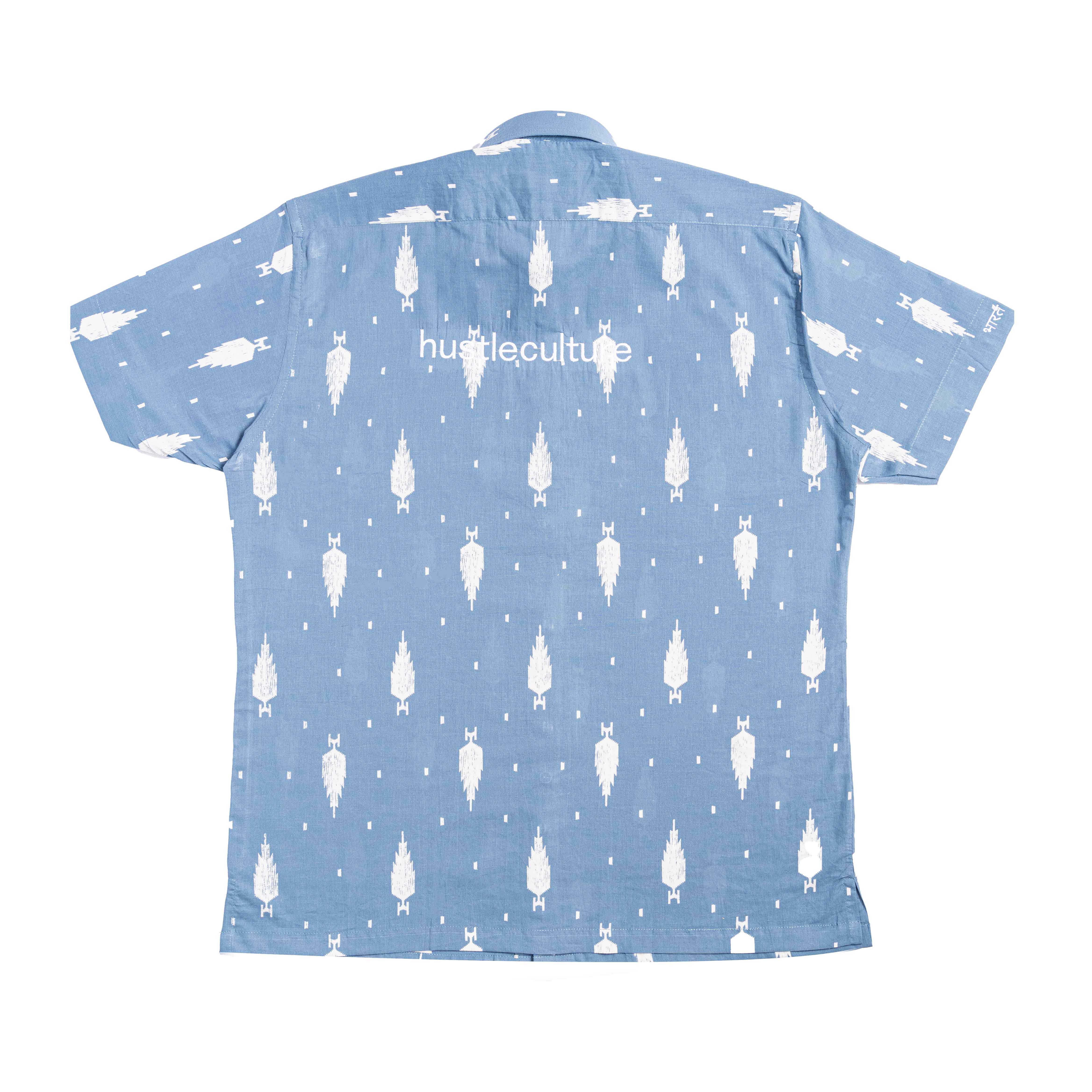 Powder Blue Ikkat