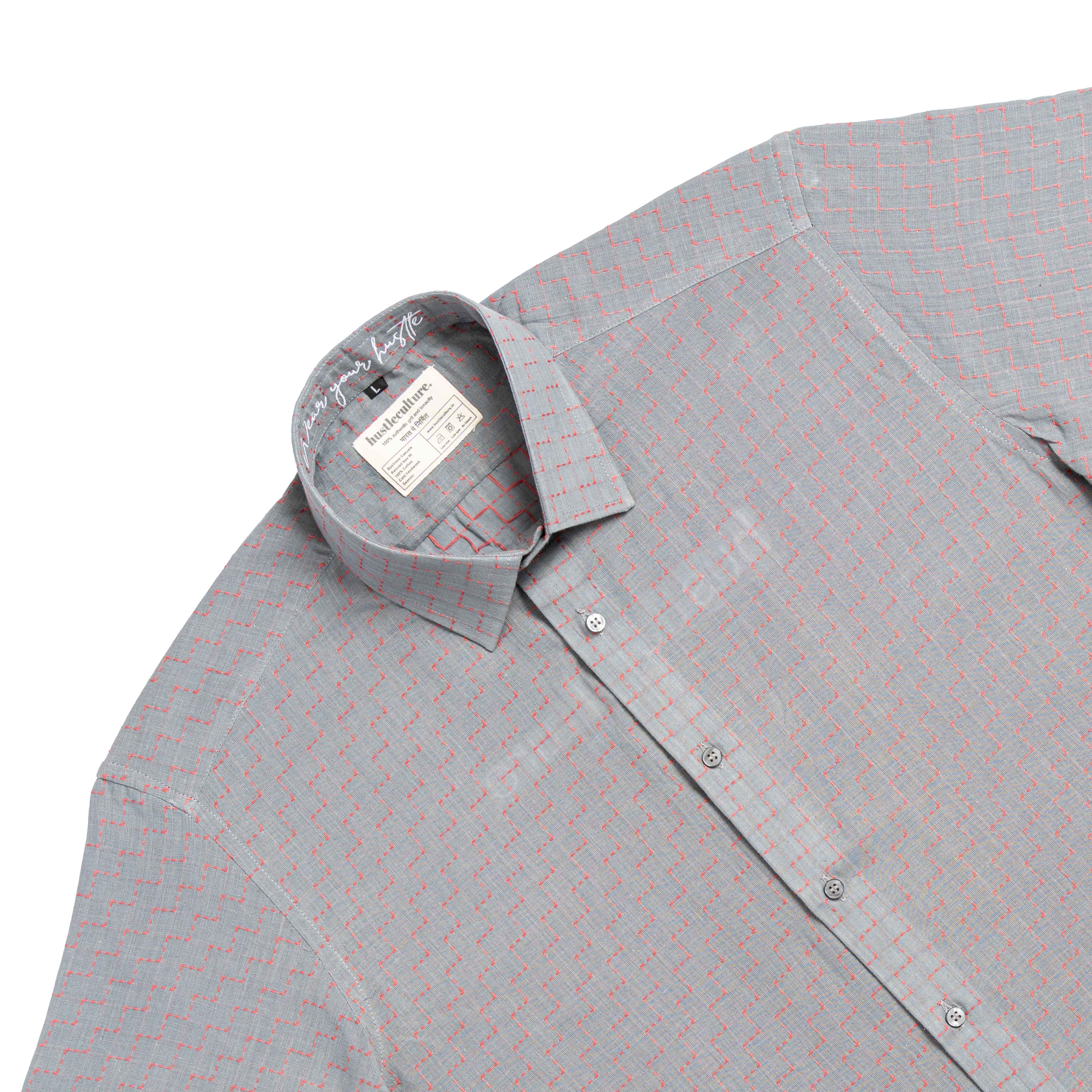 Blueish Grey Threadwork