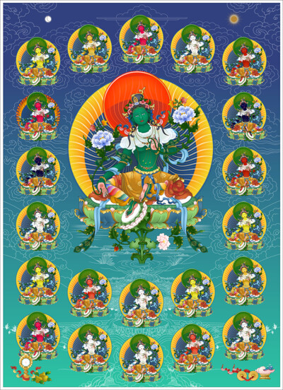 21 Tara Prayer | 21 Doa Tara | 二十一度母祈请文