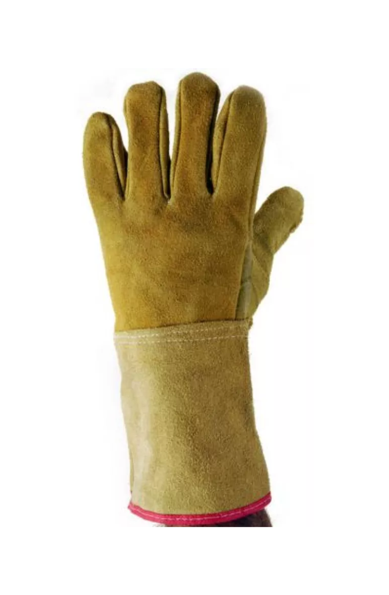 Guante descarne amarillo puño largo, certificado - GTEDESCLARPREM