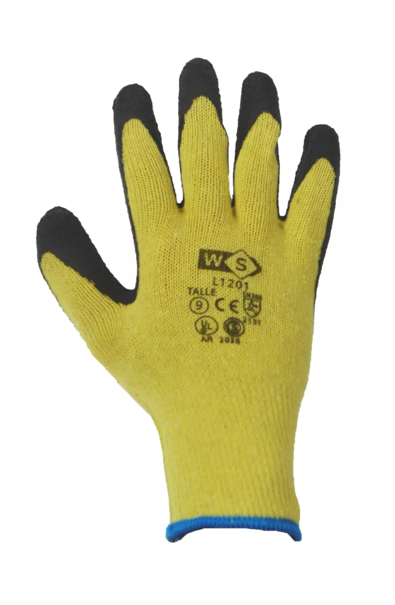 Guante de algodón y poliéster G10, bañado en látex texturado - L1201