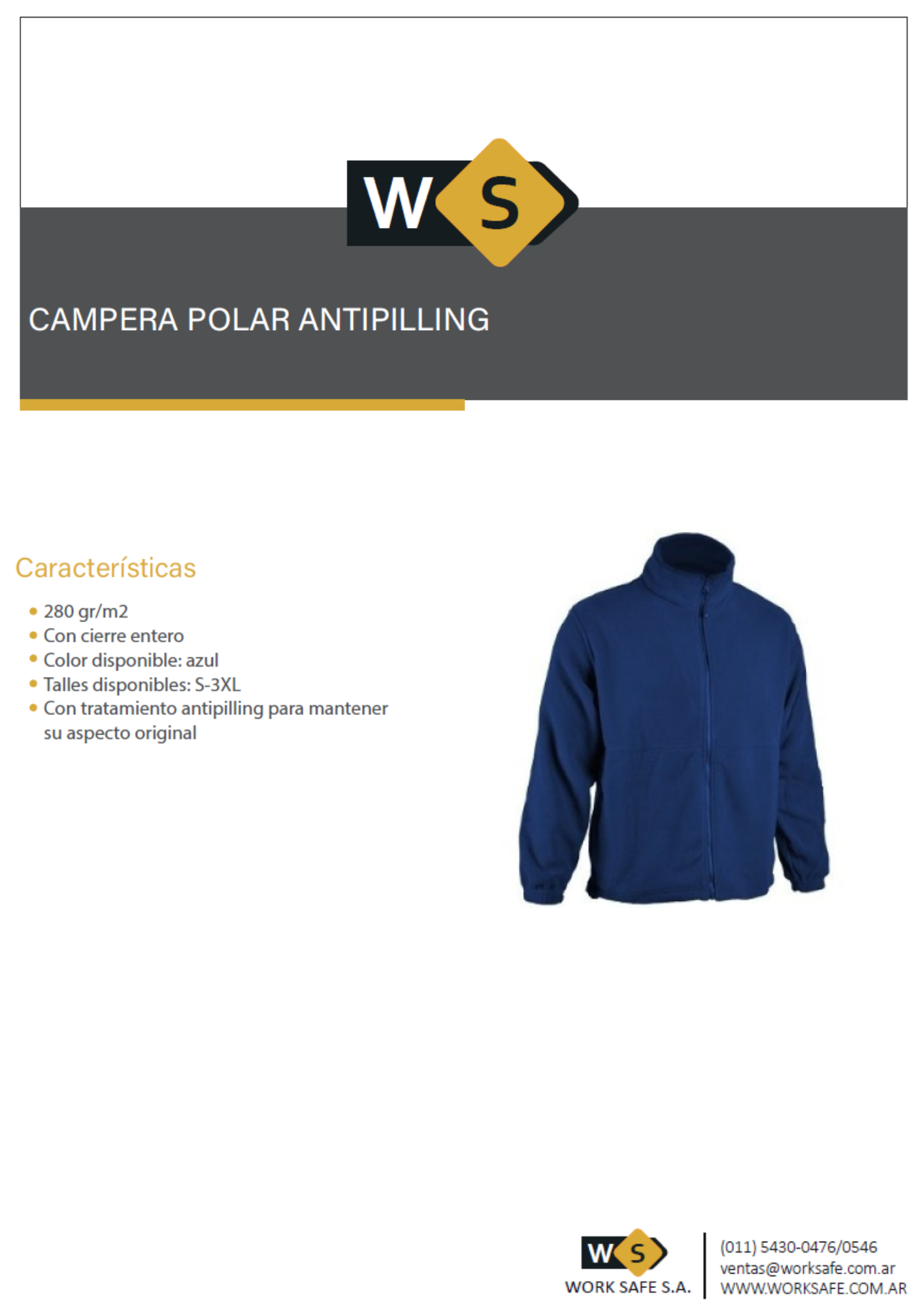 Campera polar antipilling - BUZOPOLARCAM
