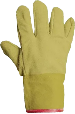 Guante descarne amarillo puño corto, certificado - GTEDESCCORPREM