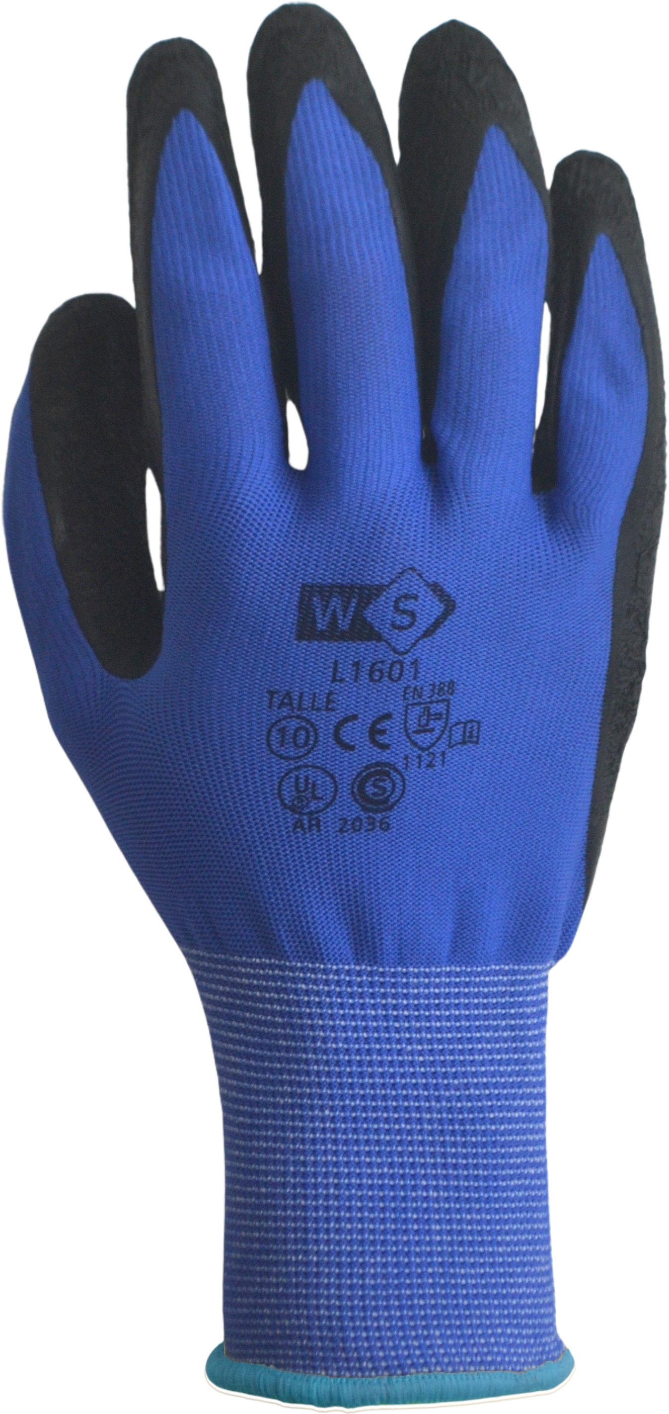 Guante de poliéster G13, bañado en latex texturado - L1601