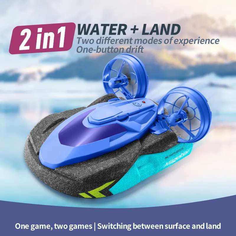 2-in-1 Water and Land RC Hovercraft
