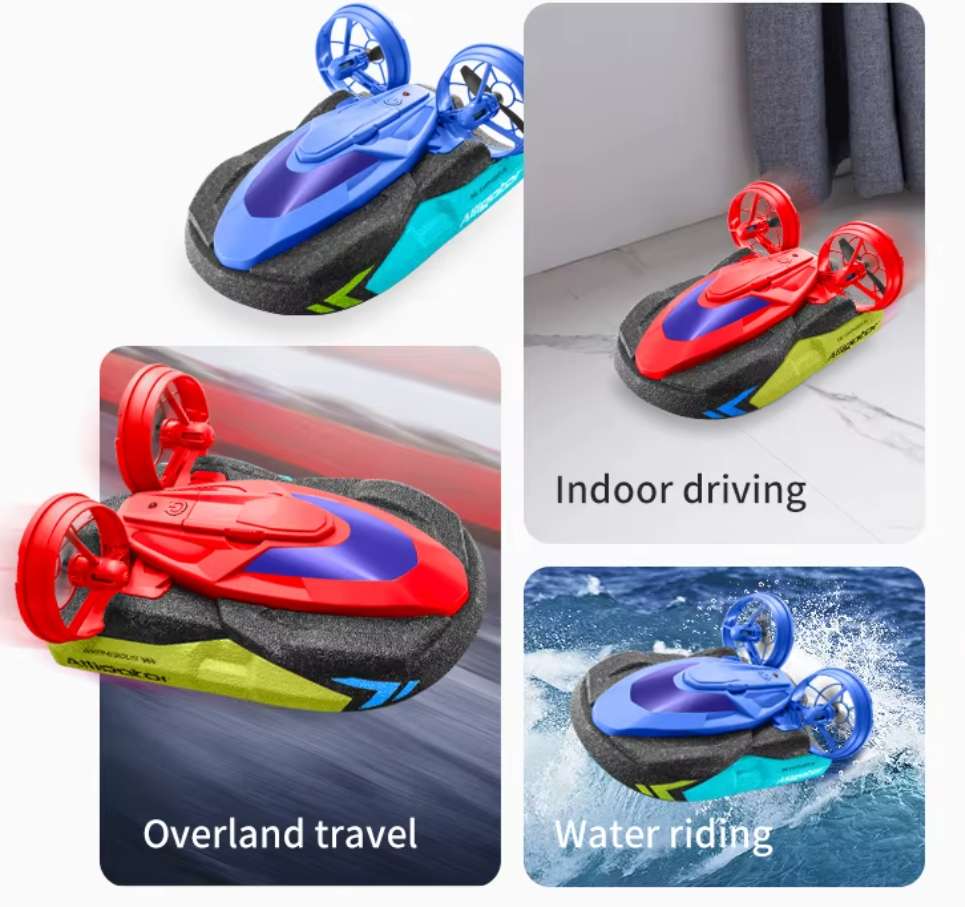 2-in-1 Water and Land RC Hovercraft