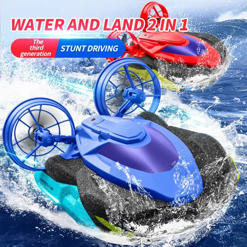 2-in-1 Water and Land RC Hovercraft