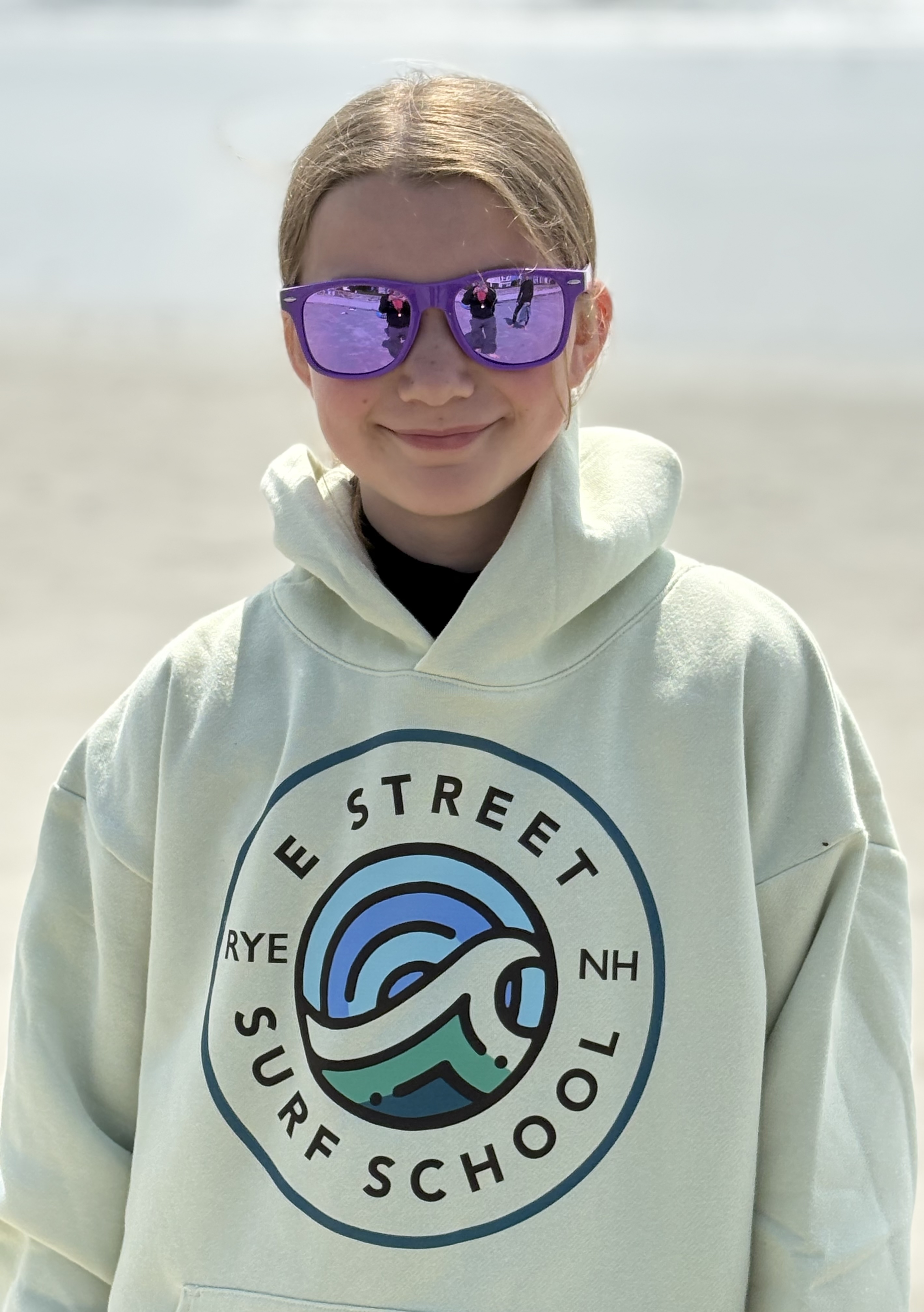 E Street Surf School Hoodie (Honey Dew)