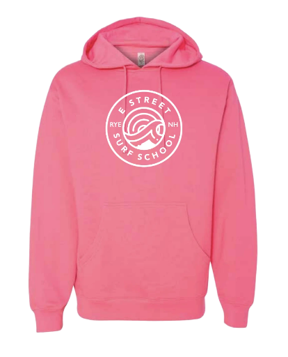 E Street Surf School Pink Hoodie