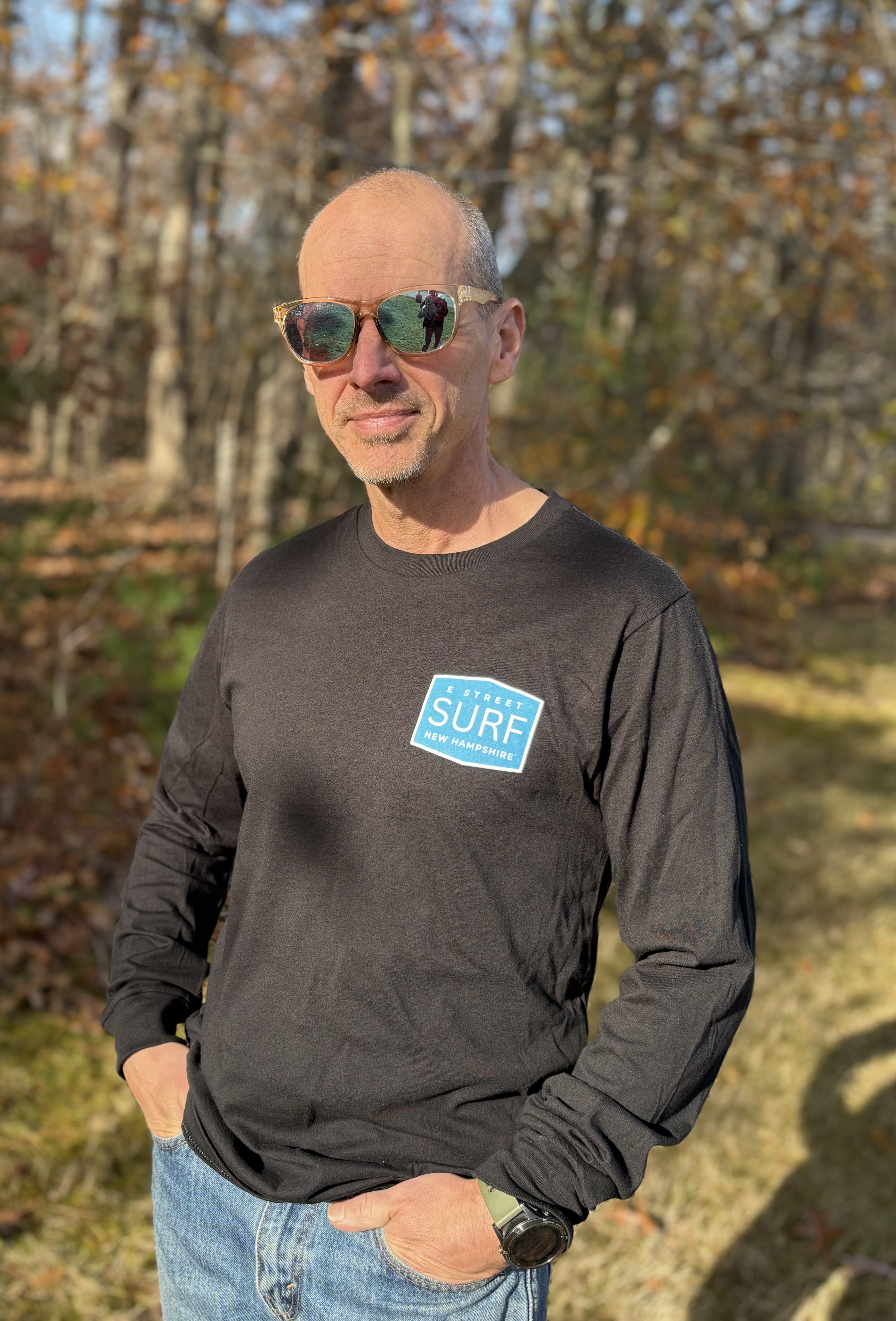 E Street Surf NH Black Long Sleeve Shirt