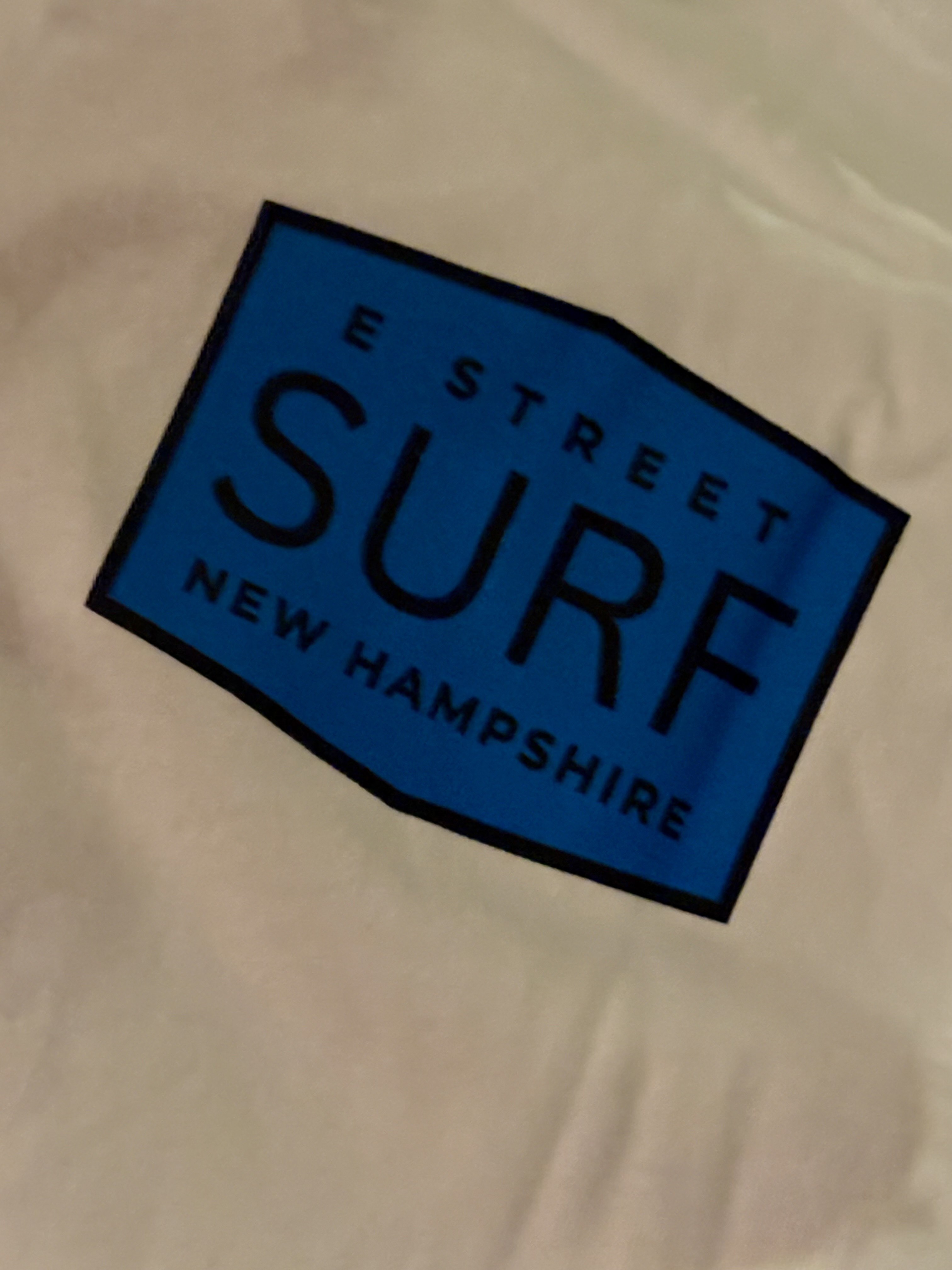 E Street Ride Surf Slay in Blue, White Long Sleeve Shirt