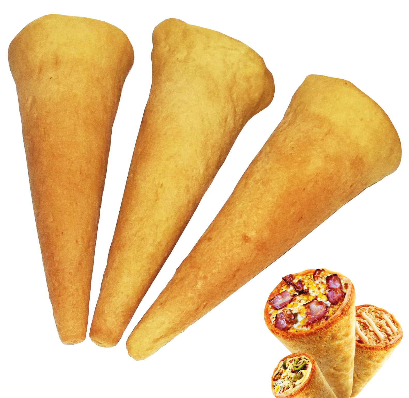 MASSA PARA PIZZA CONE G (18CM)