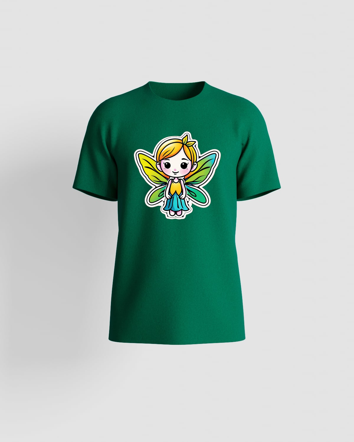 Tshirt Verde Fada - Gola Redonda