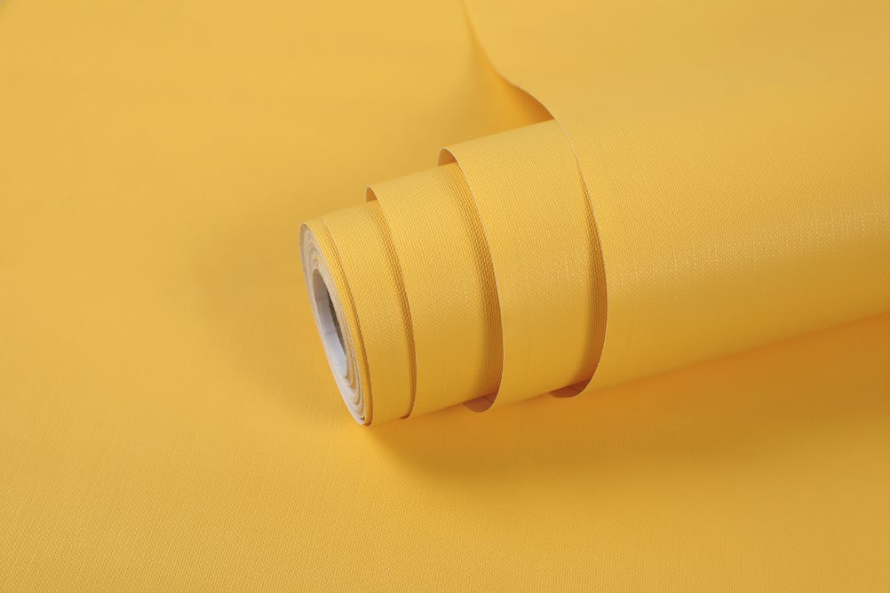 Sun Yellow Eco-Friendly Vinyl Peel and Stick Self-Adhesive Wall Film, Eco-Laminate Film,  Vinyl Laminate Film , Decorative Vinyl Film for Countertop, Kitchen Cabinets, Shelf, Drawer Liner,Easy to Clean Removable Wall Covering