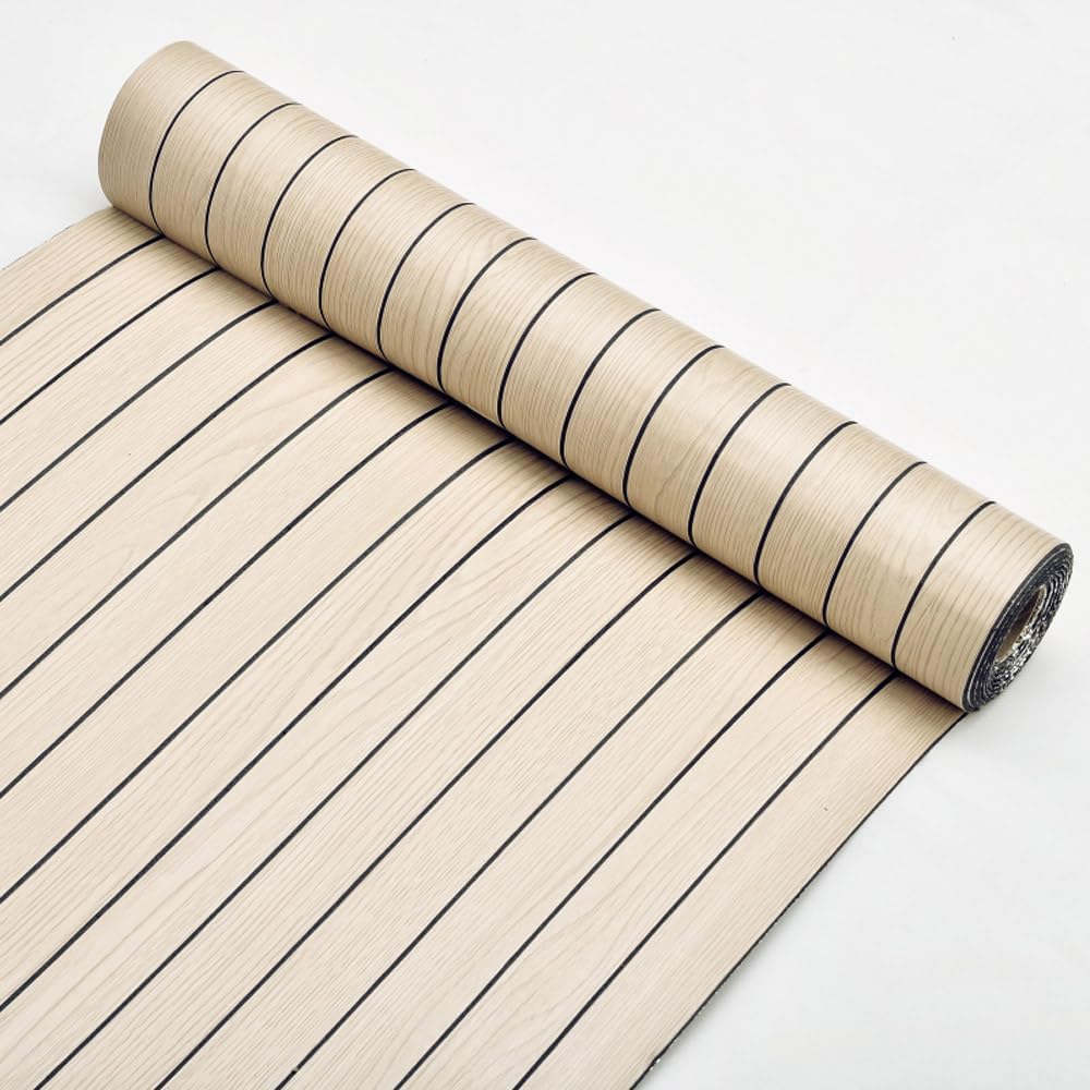 Wood Grille Self-Adhesive Wall Stickers Wood Grain Grille Background Thickening Wallpaper, 60X300CM PVC Self-Adhesive Sticker Roll, Noise Reduction Wall Panels for Wall Decor