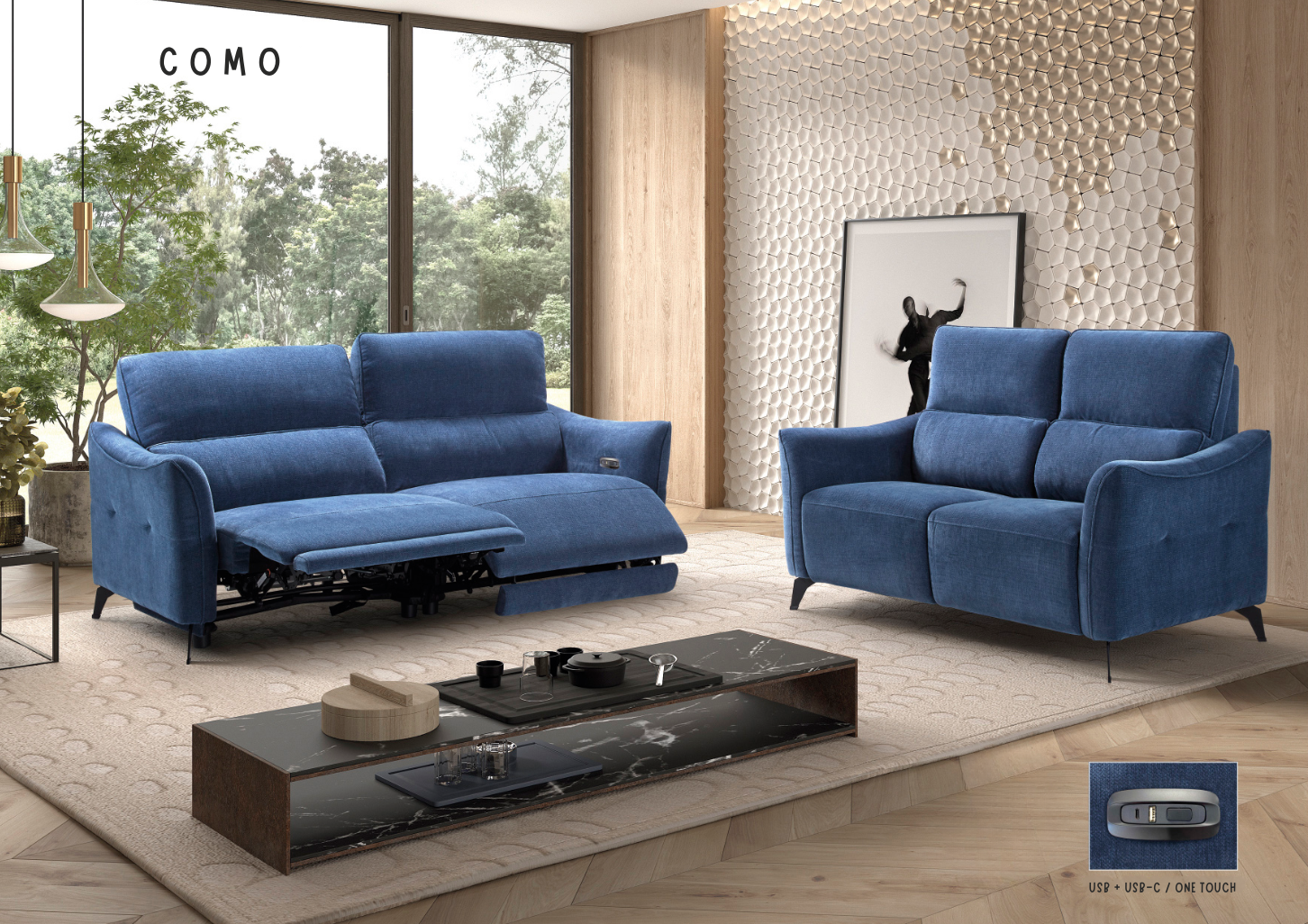 Como - Salon Relax Électrique / Salon Fixe / Fauteuil 
