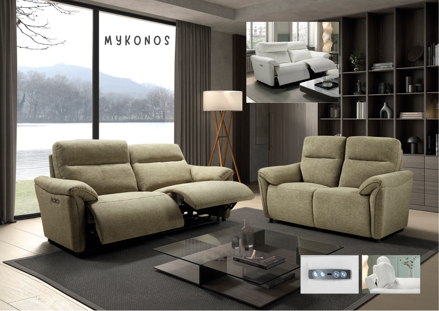 Mykonos - Salon Relax Électrique / Salon Fixe / Fauteuil 