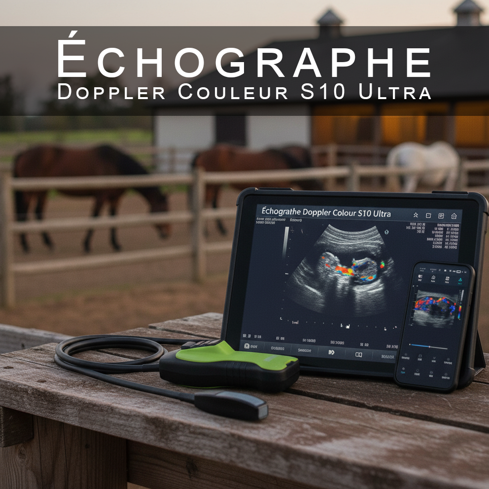 Échographe Doppler Couleur S10 Ultra – Imagerie Avancée pour Petits et Grands Animaux