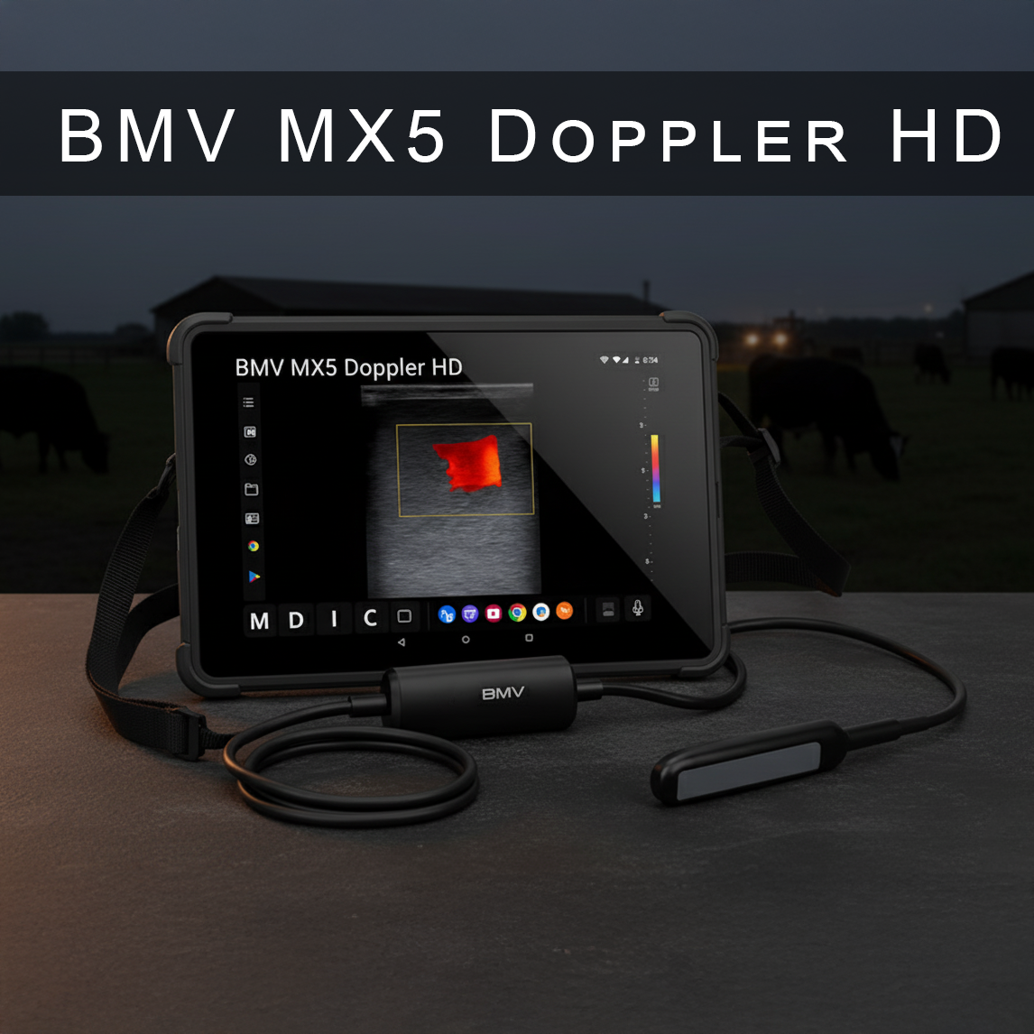 BMV MX5 Doppler HD – Échographe Haut de Gamme avec Sonde Linéaire Ultra-Précise