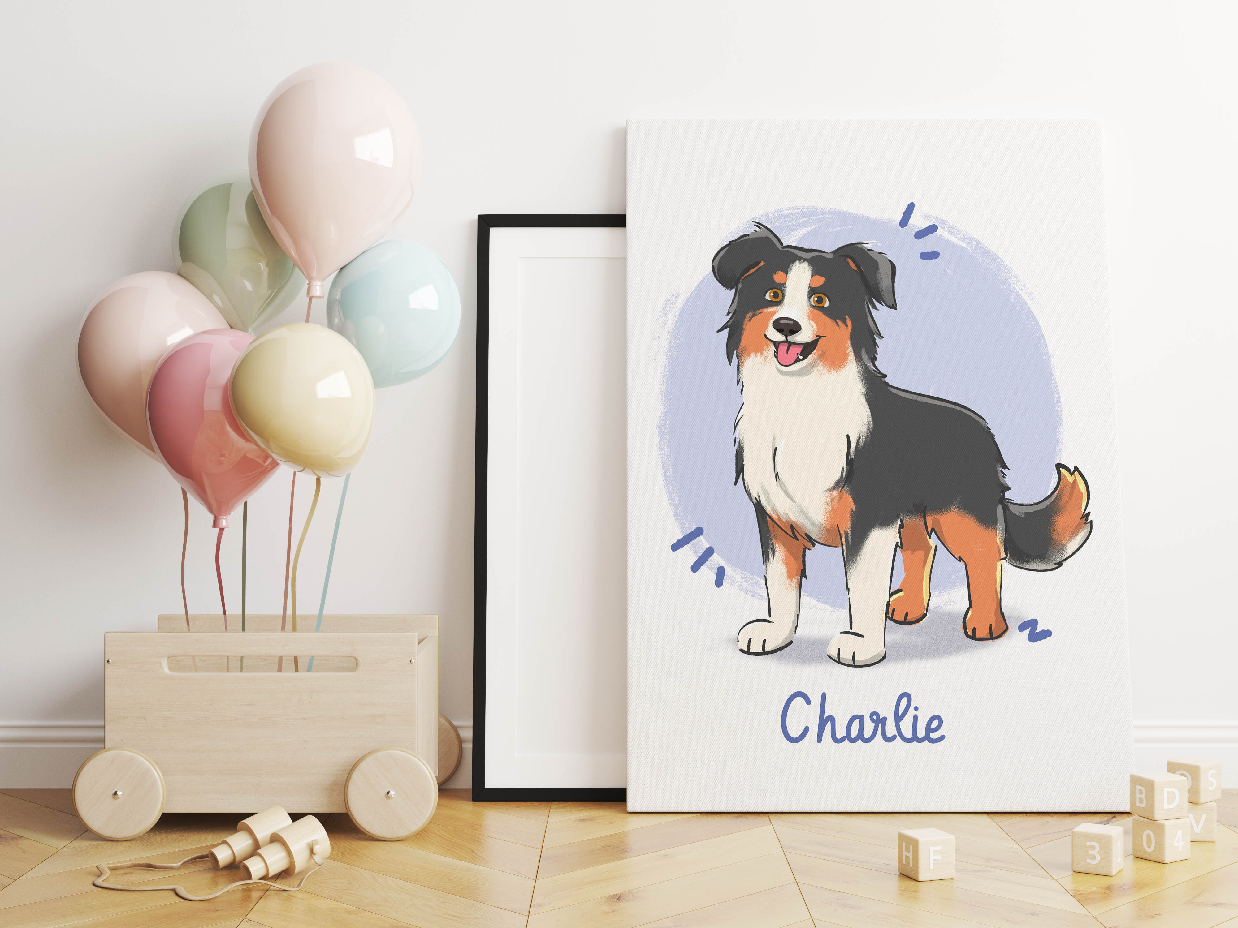Custom Pet Portrait on Canvas – Personalized Dog & Cat Portrait from Photo, Ready to Hang Wall Art, Pet Lover Gift