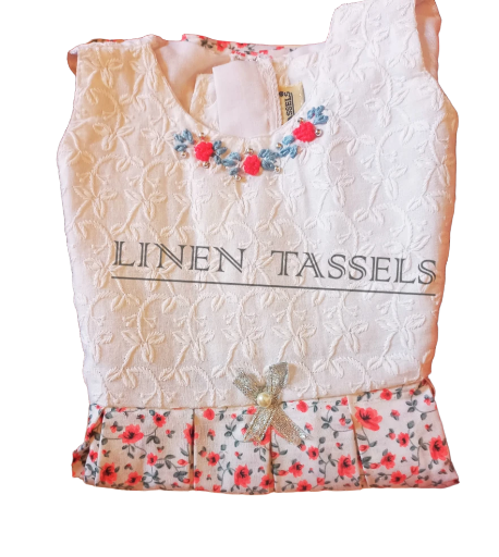 Floral Girls' Dress (Code :KC00131) Size- 2-3years