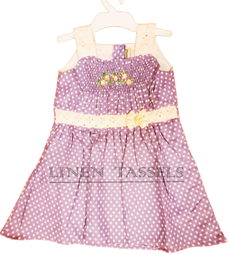 Polka Dot Summer Dress Code: ( KC00135 ) Size available: 1-2 years
