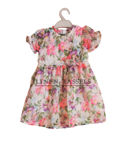 Floral Dress (Code: KC00153) Size: 2-3 years