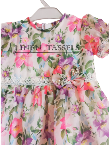 Floral Dress (Code: KC00153) Size: 2-3 years